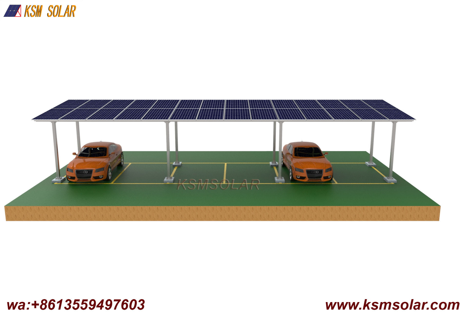 ZAM Square Tube Solar Carport