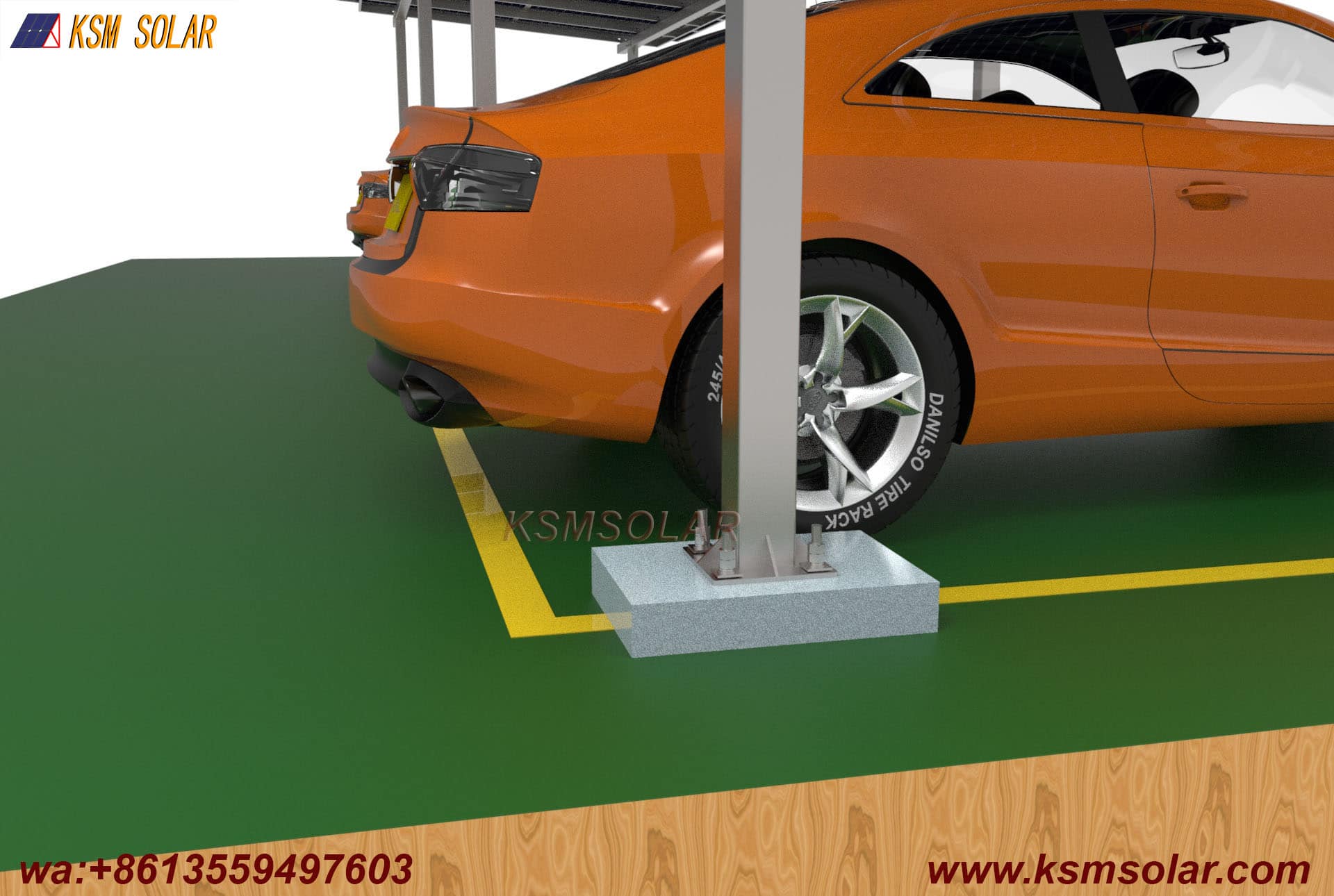ZAM Square Tube Solar Carport
