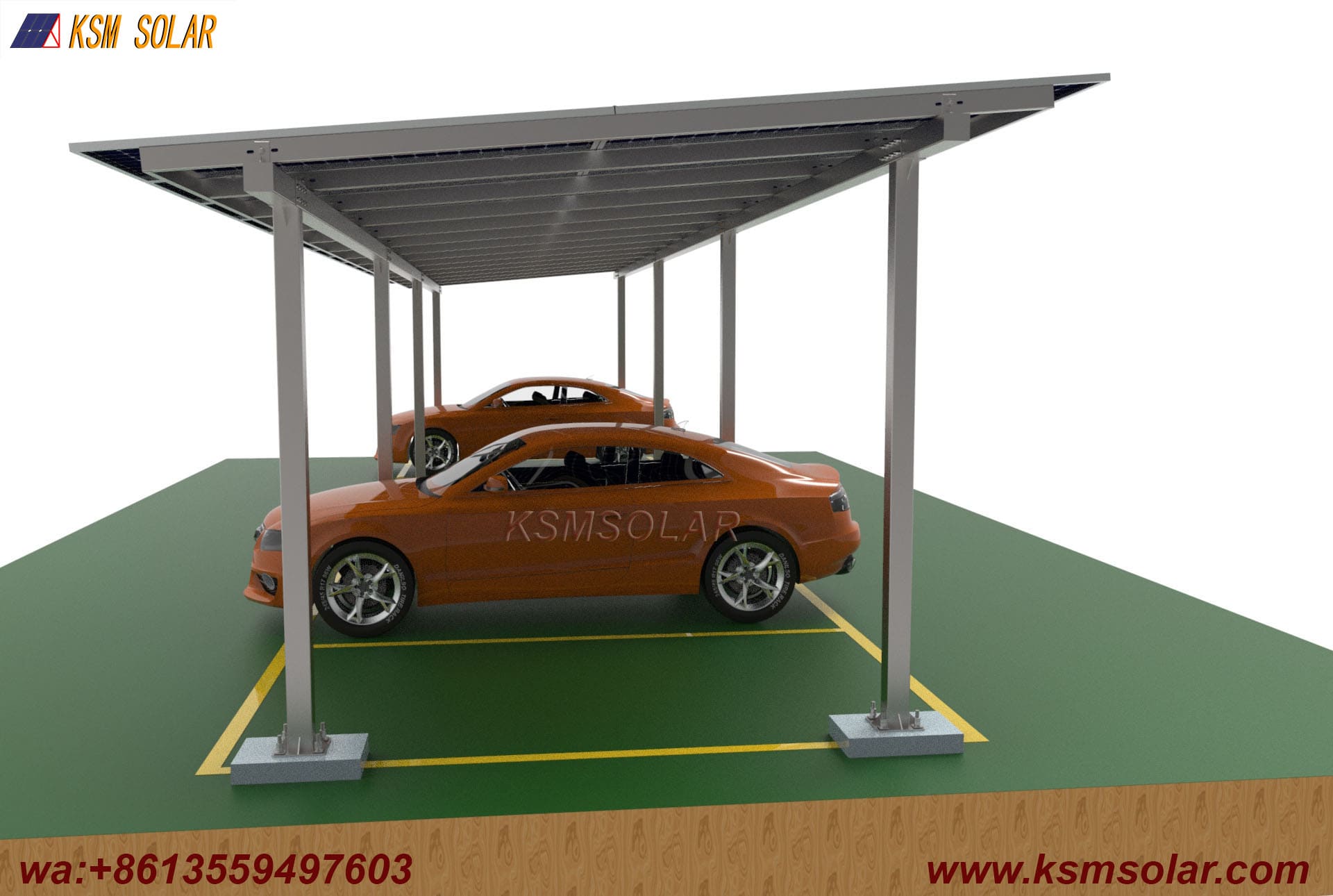 ZAM Square Tube Solar Carport