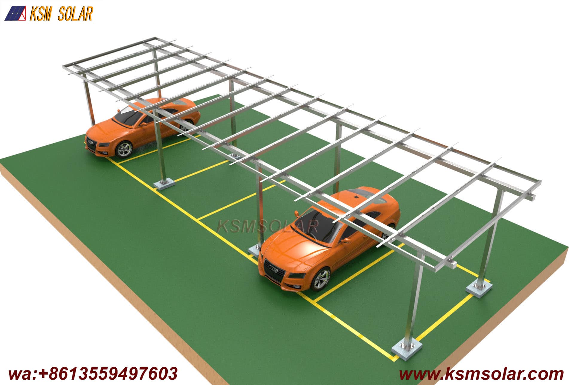 ZAM Square Tube Solar Carport
