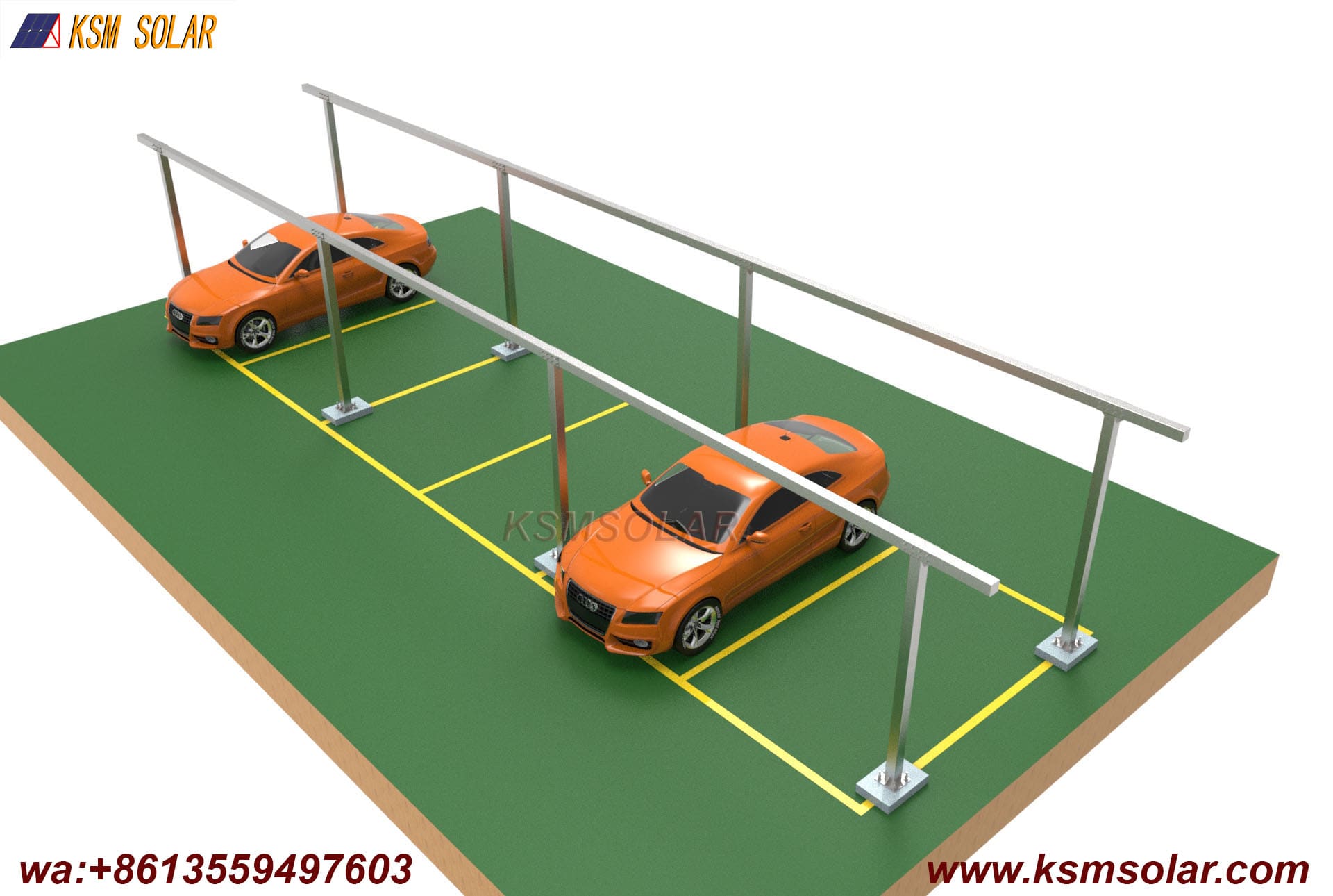ZAM Square Tube Solar Carport