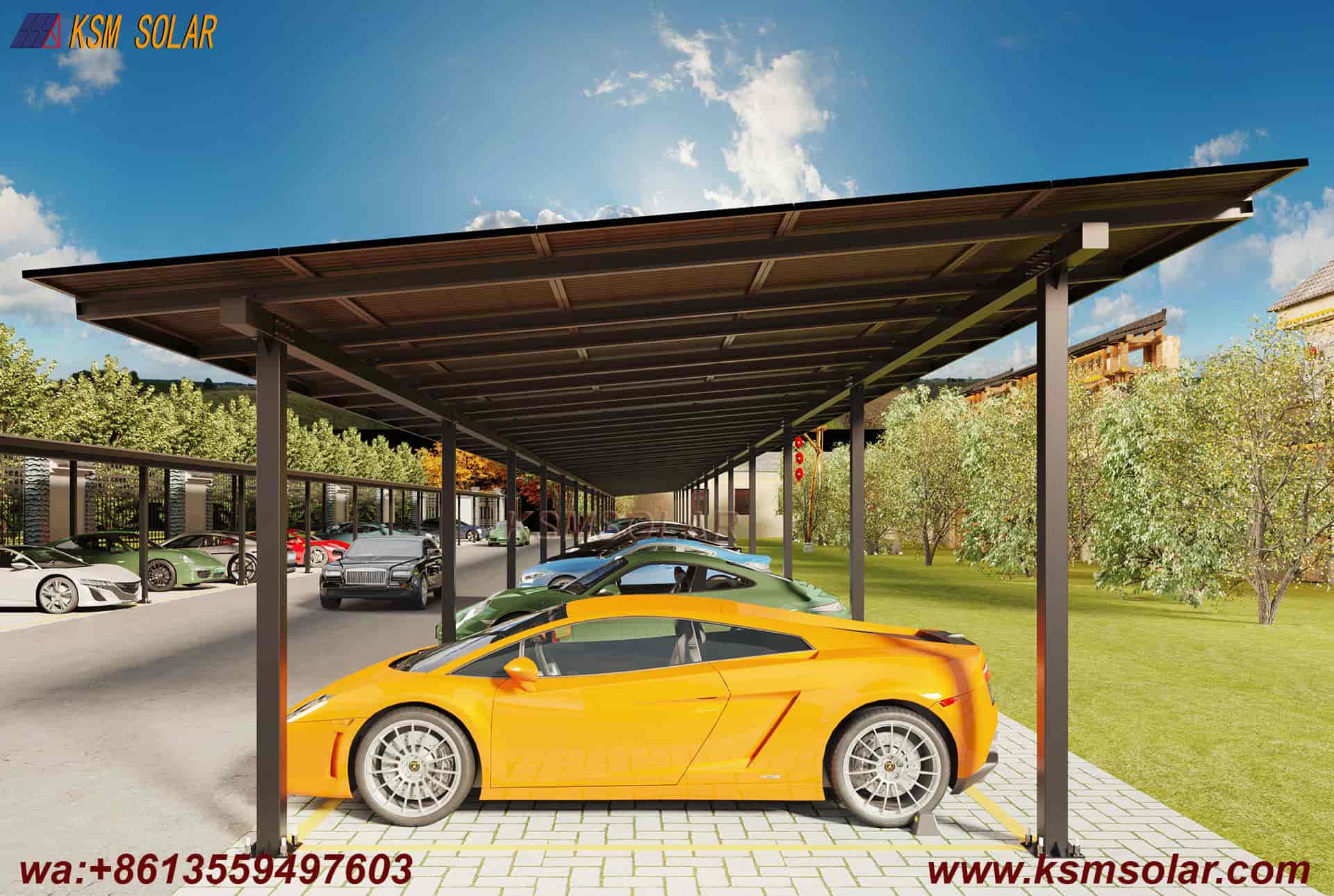 ZAM Square Tube Solar Carport
