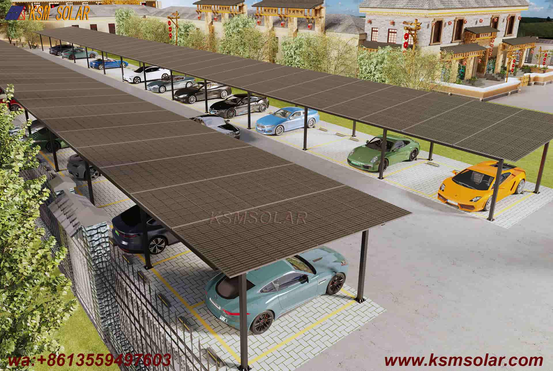 ZAM Square Tube Solar Carport