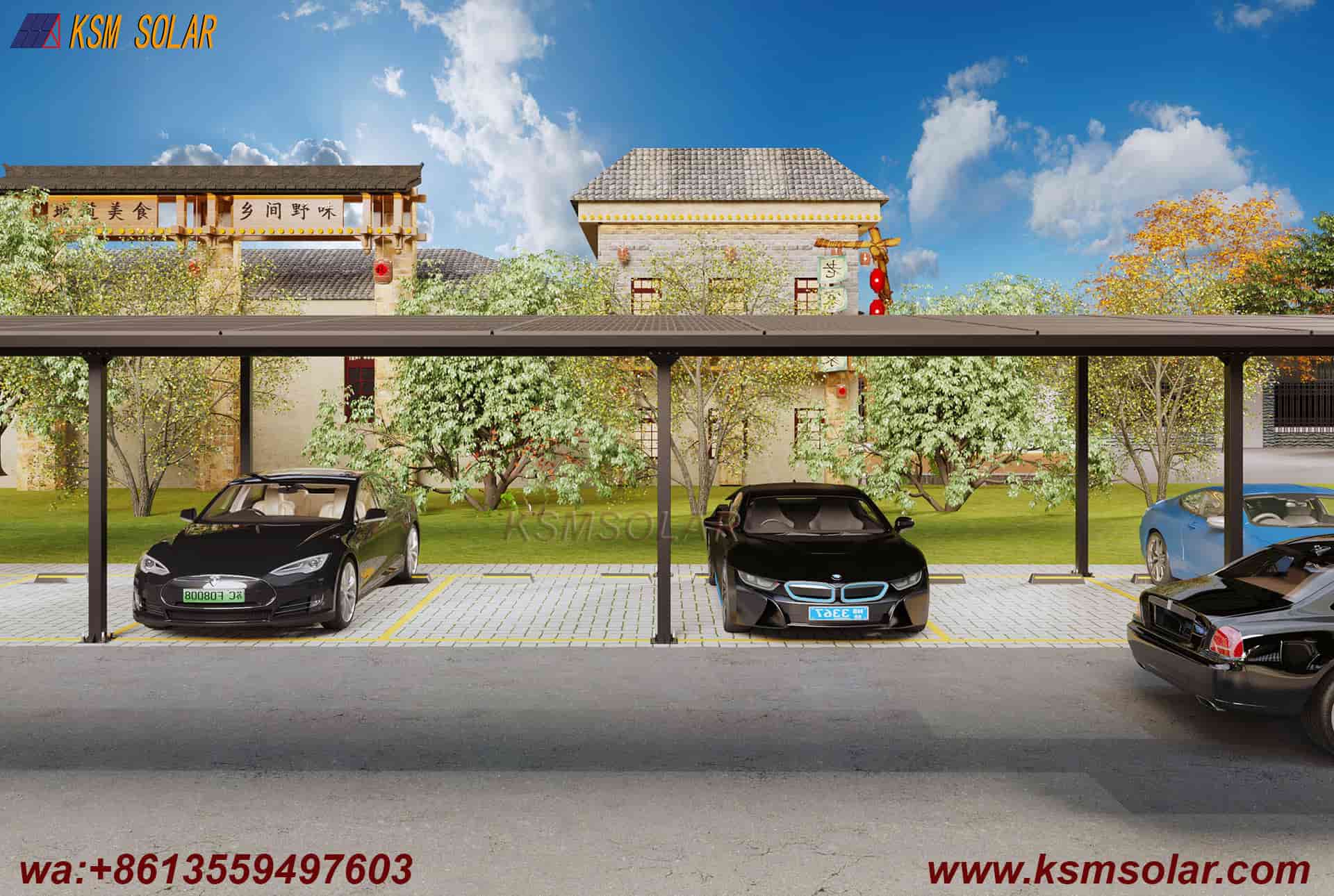 ZAM Square Tube Solar Carport