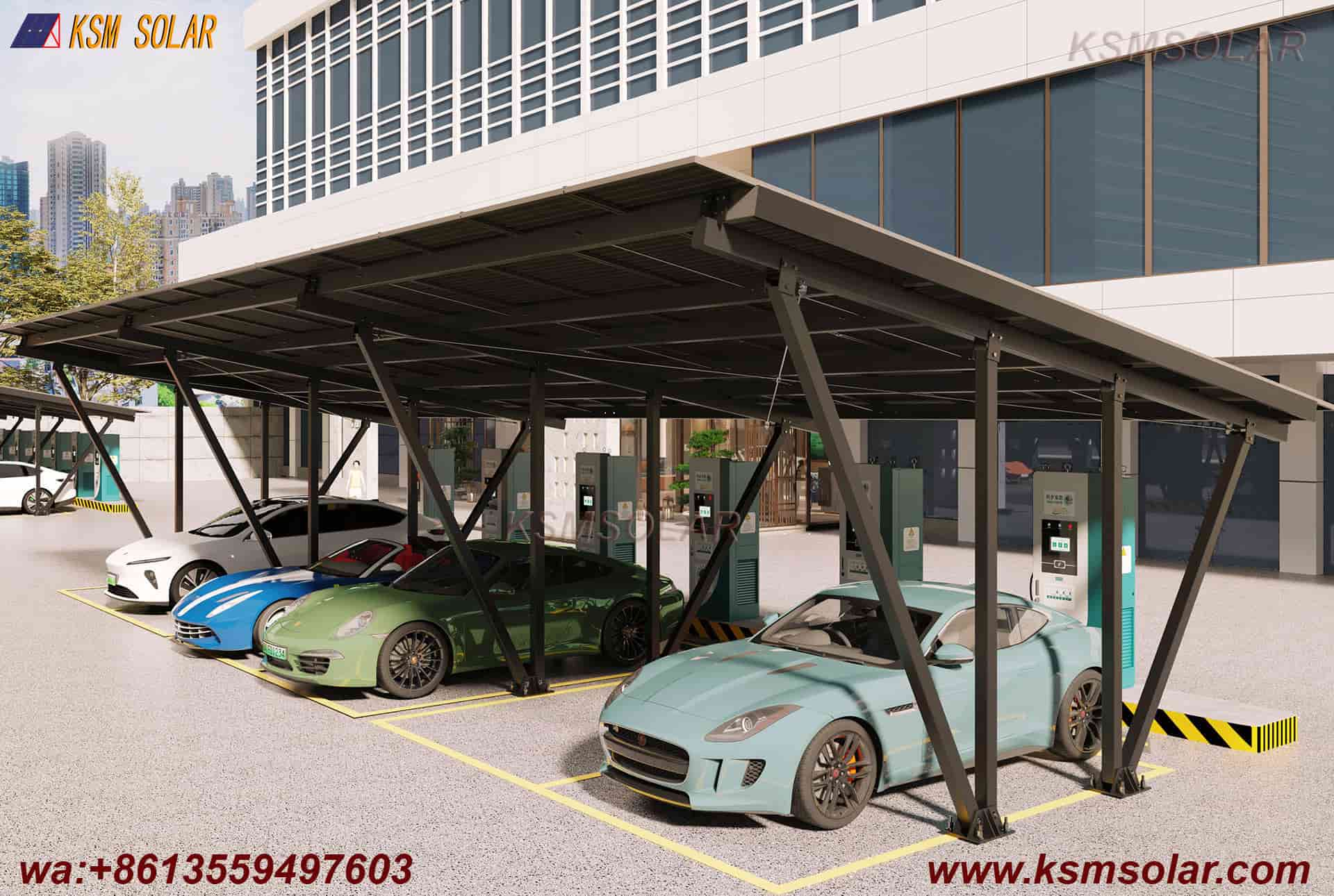 ZAM Double-V Structure Solar Carport