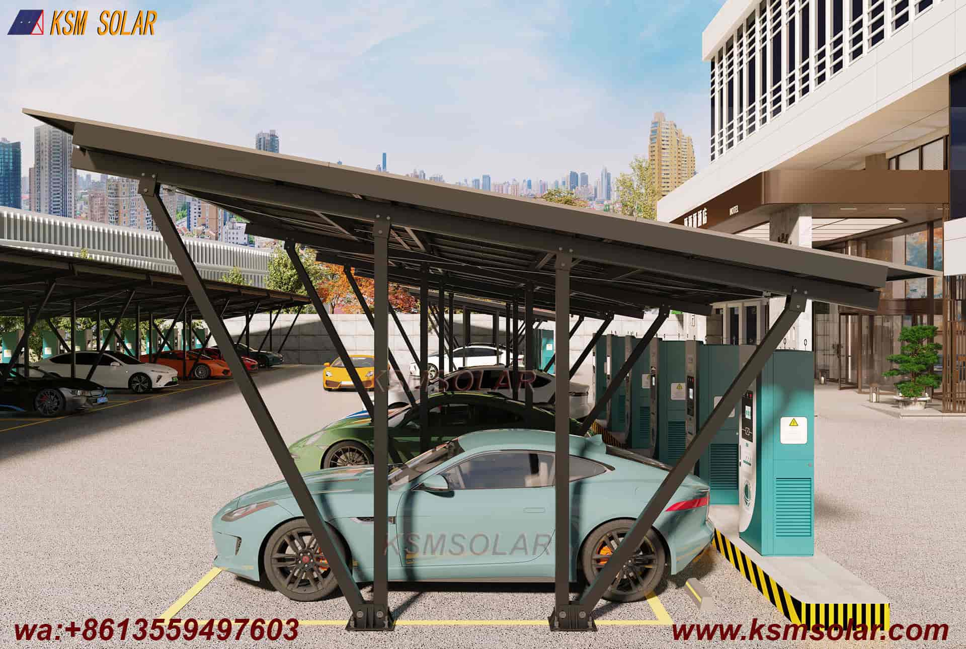 ZAM Double-V Structure Solar Carport