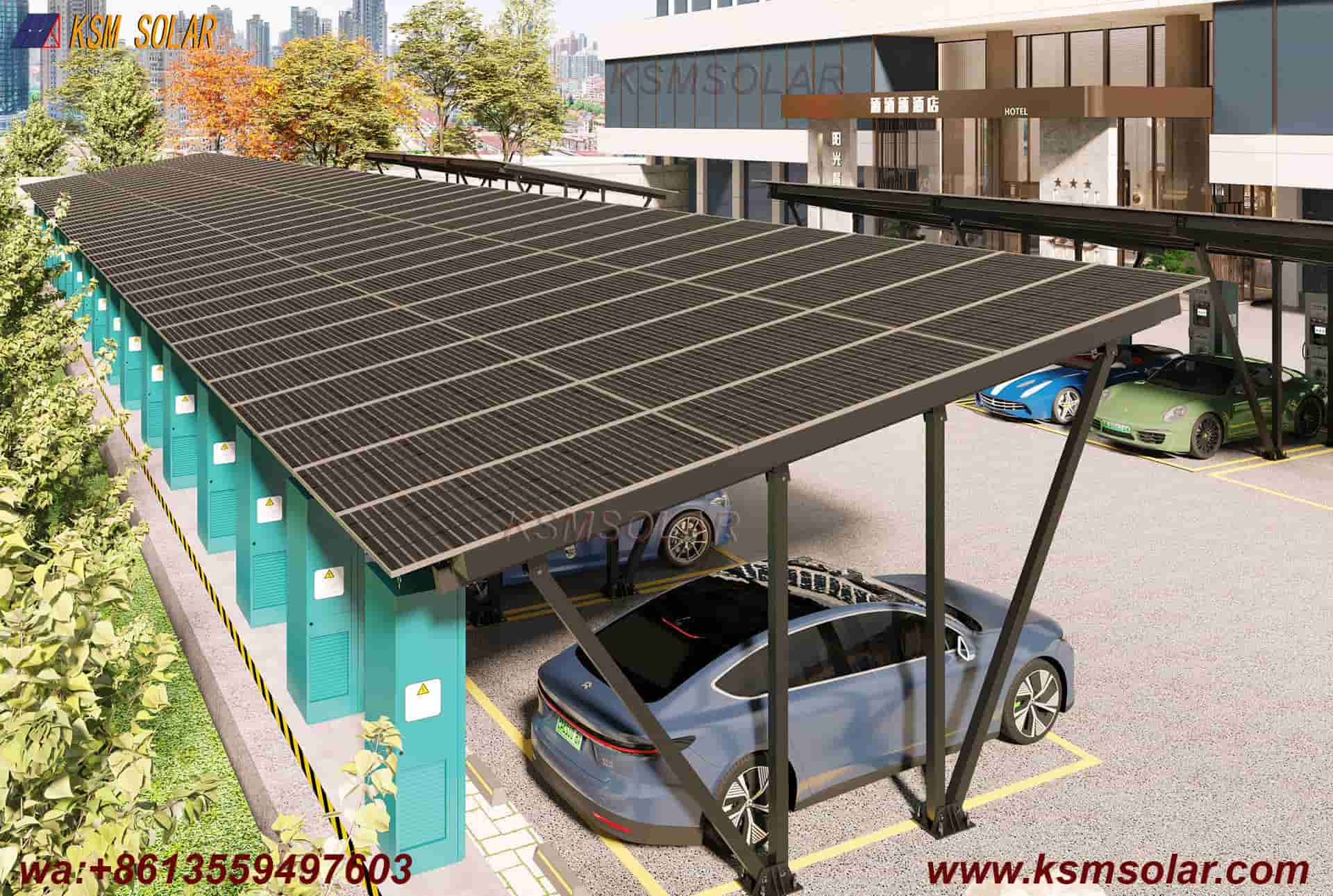 ZAM Double-V Structure Solar Carport