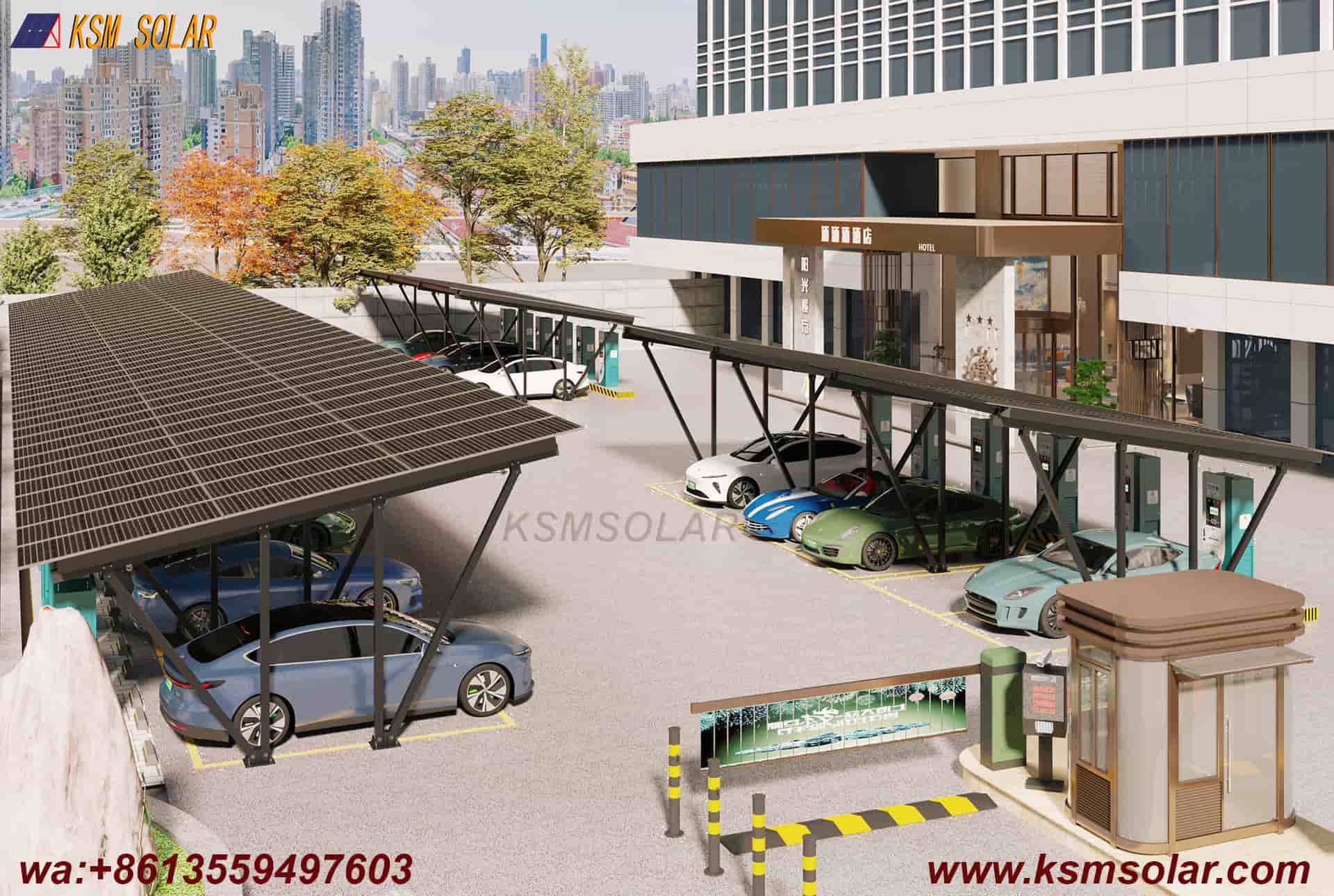 ZAM Double-V Structure Solar Carport