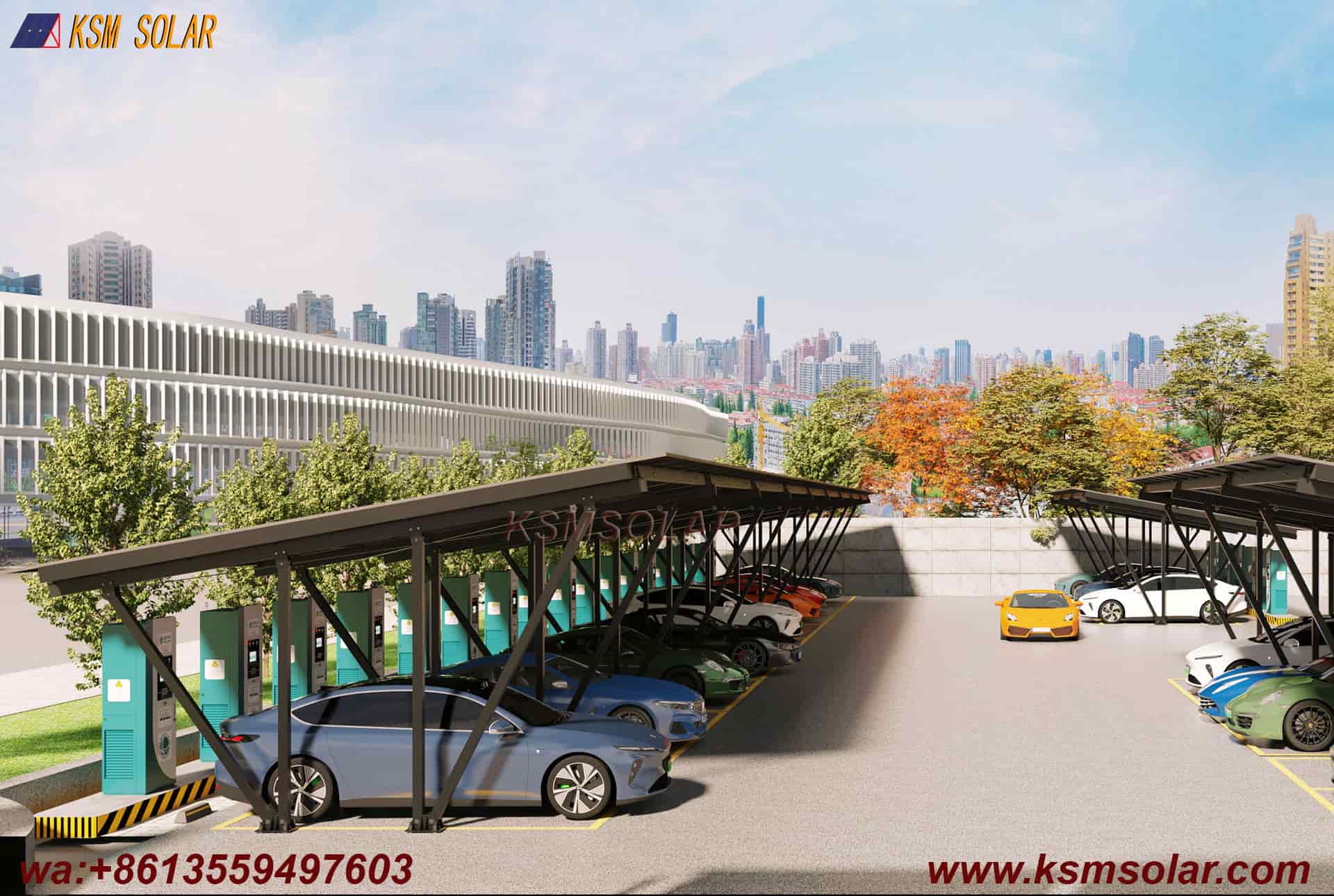ZAM Double-V Structure Solar Carport