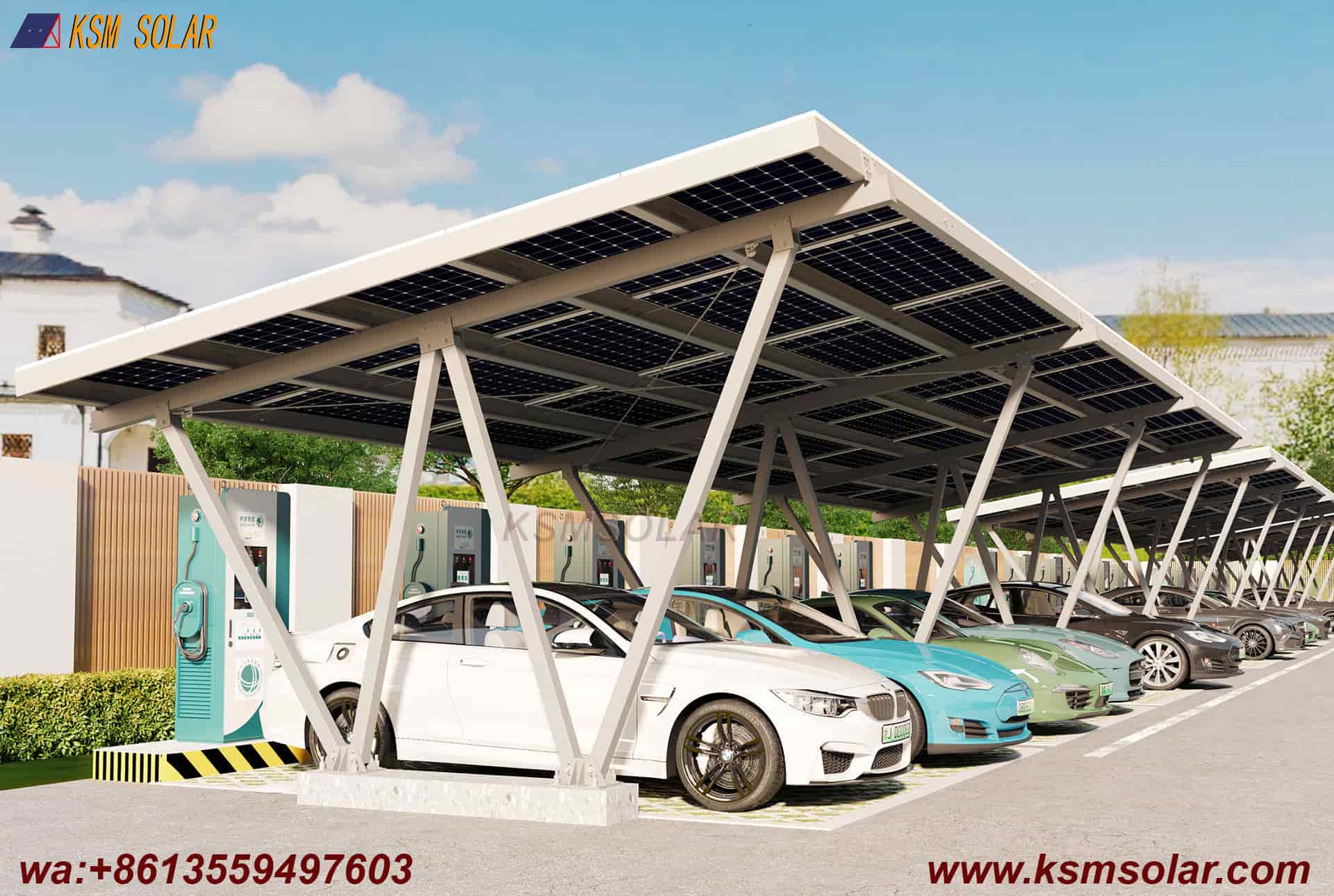 ZAM W-Type Solar Carport Structure