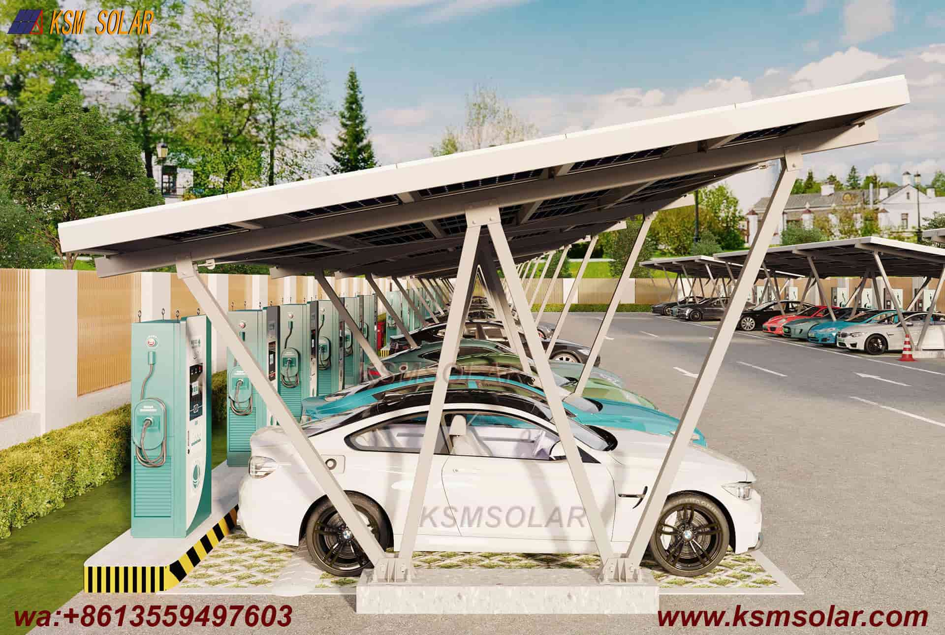 ZAM W-Type Solar Carport Structure
