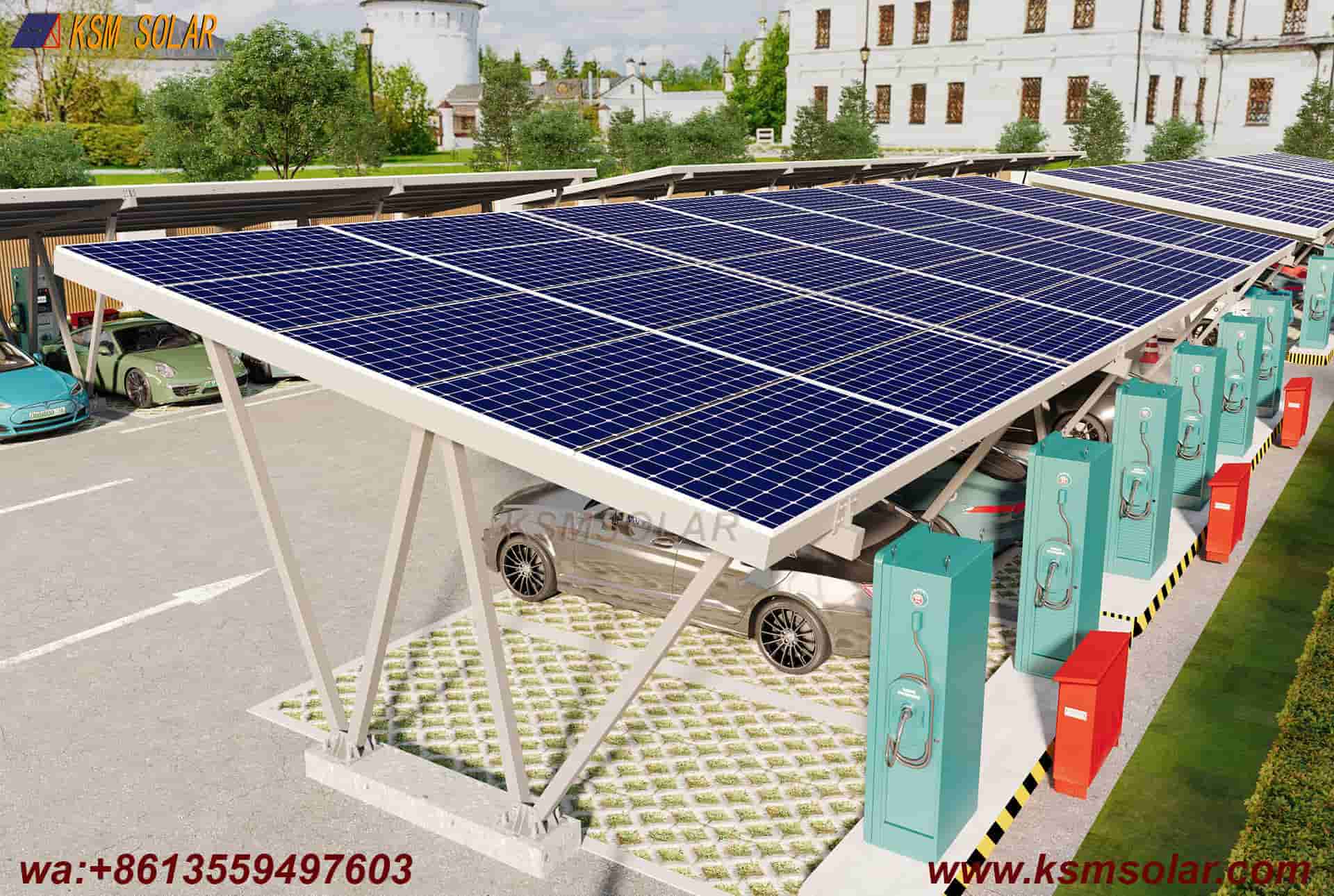 ZAM W-Type Solar Carport Structure