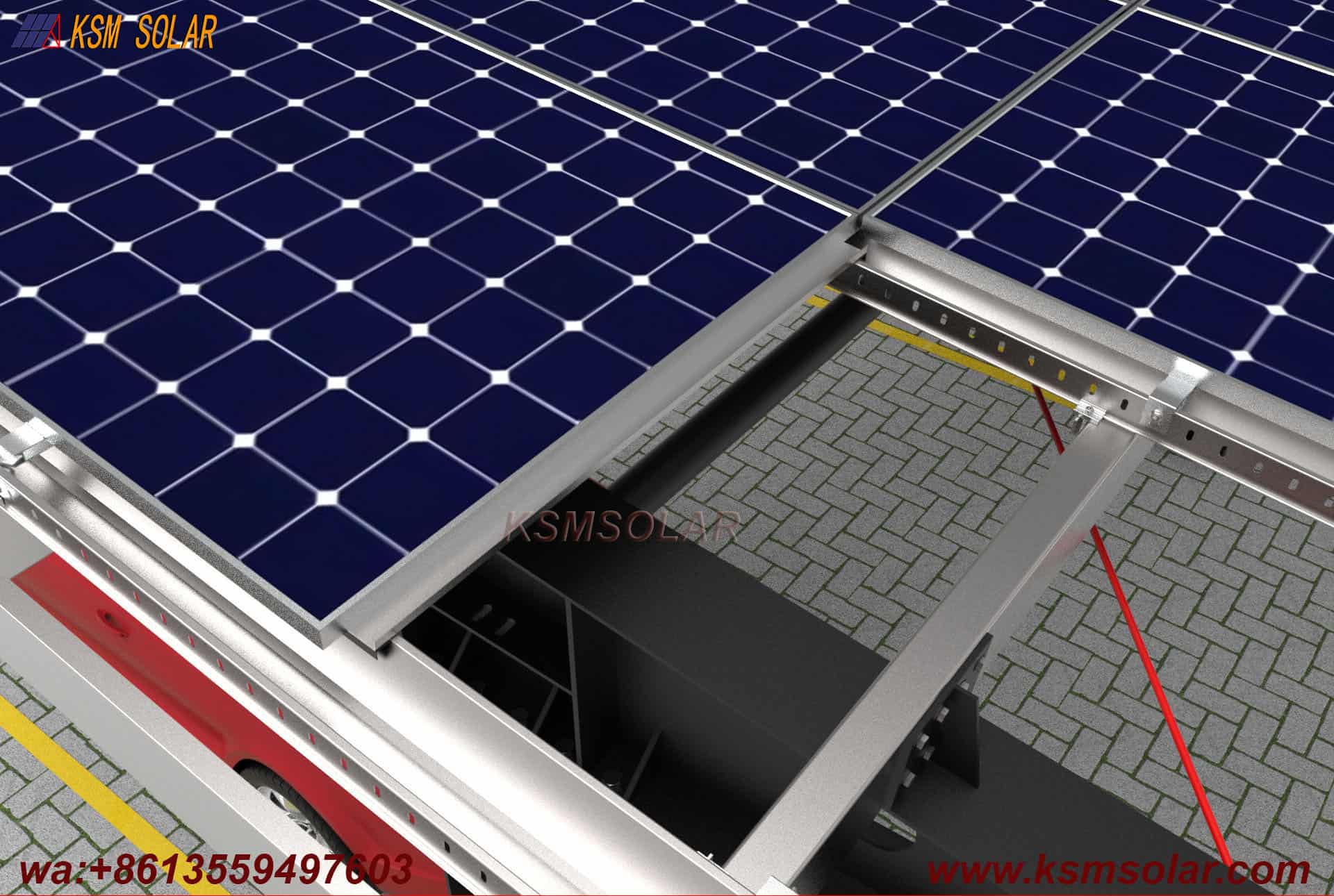 H-Section Single-Column Waterproof Solar Carport