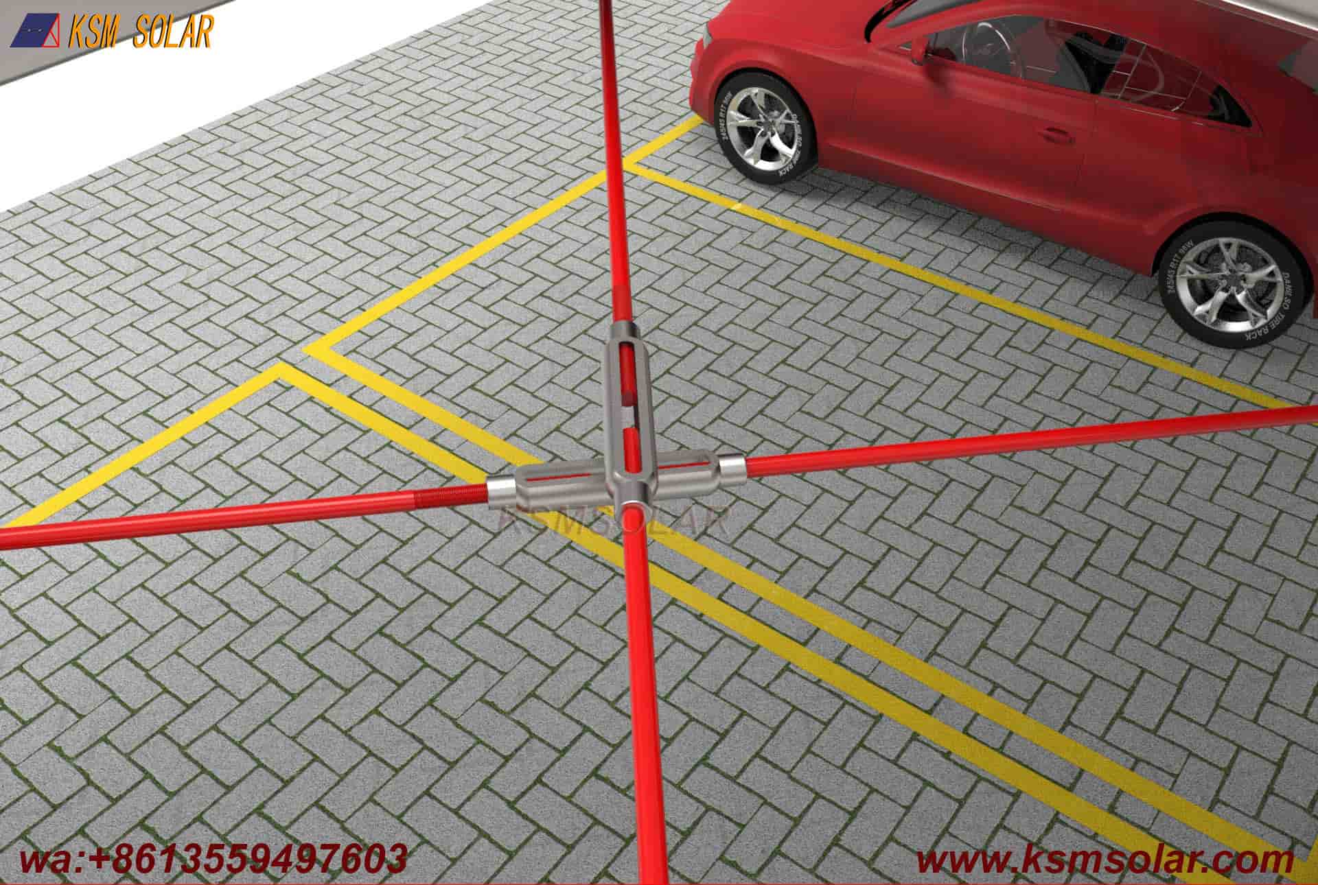 H-Section Single-Column Waterproof Solar Carport