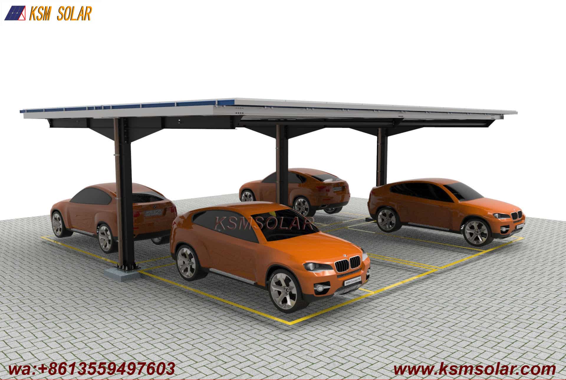Single-Column Dual-Sided Low-Angle Solar Carport