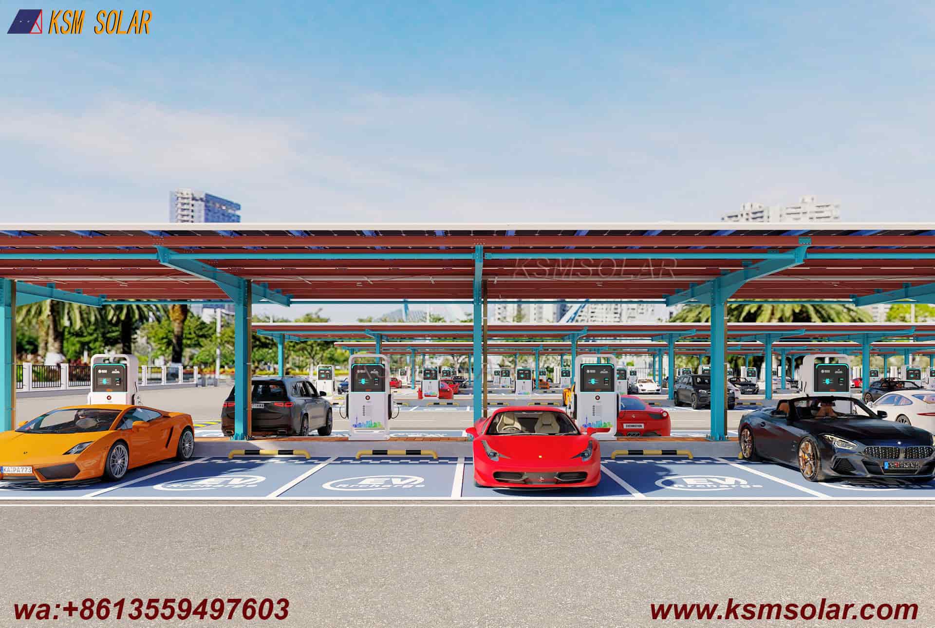 Single-Column Dual-Sided Low-Angle Solar Carport