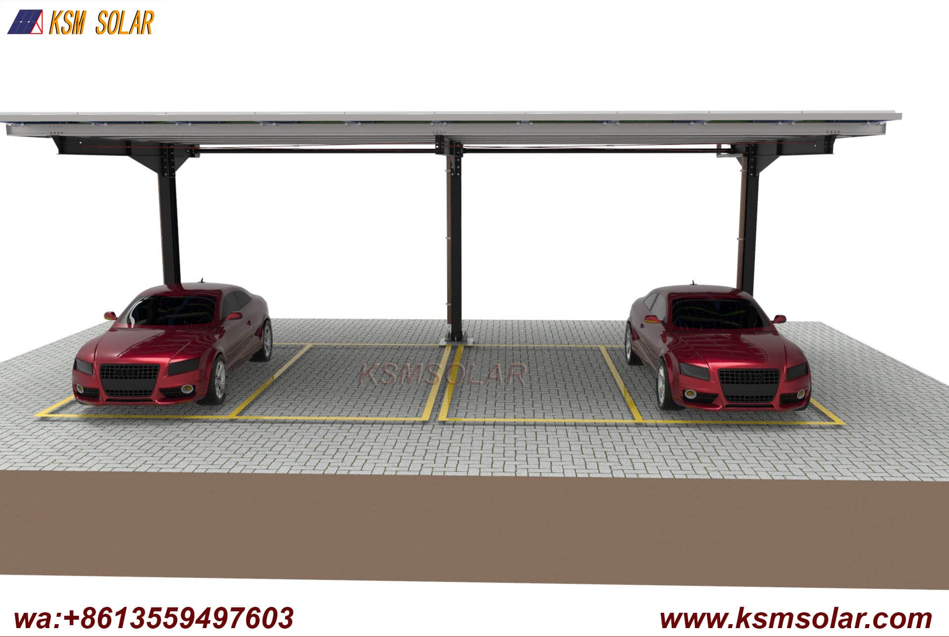 Single-Column Single-Inclined Low-Angle Solar Carport
