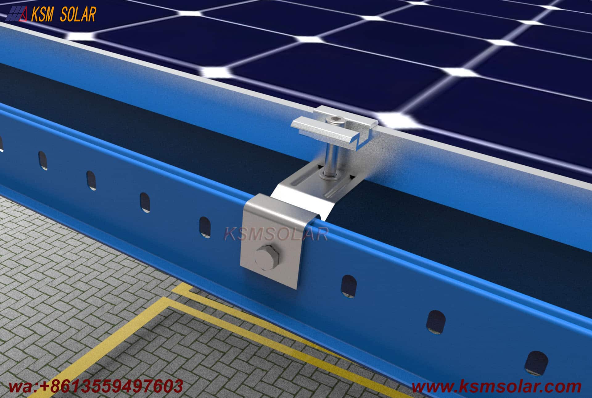 H-Beam Single-Column Dual-Inclined Solar Carport