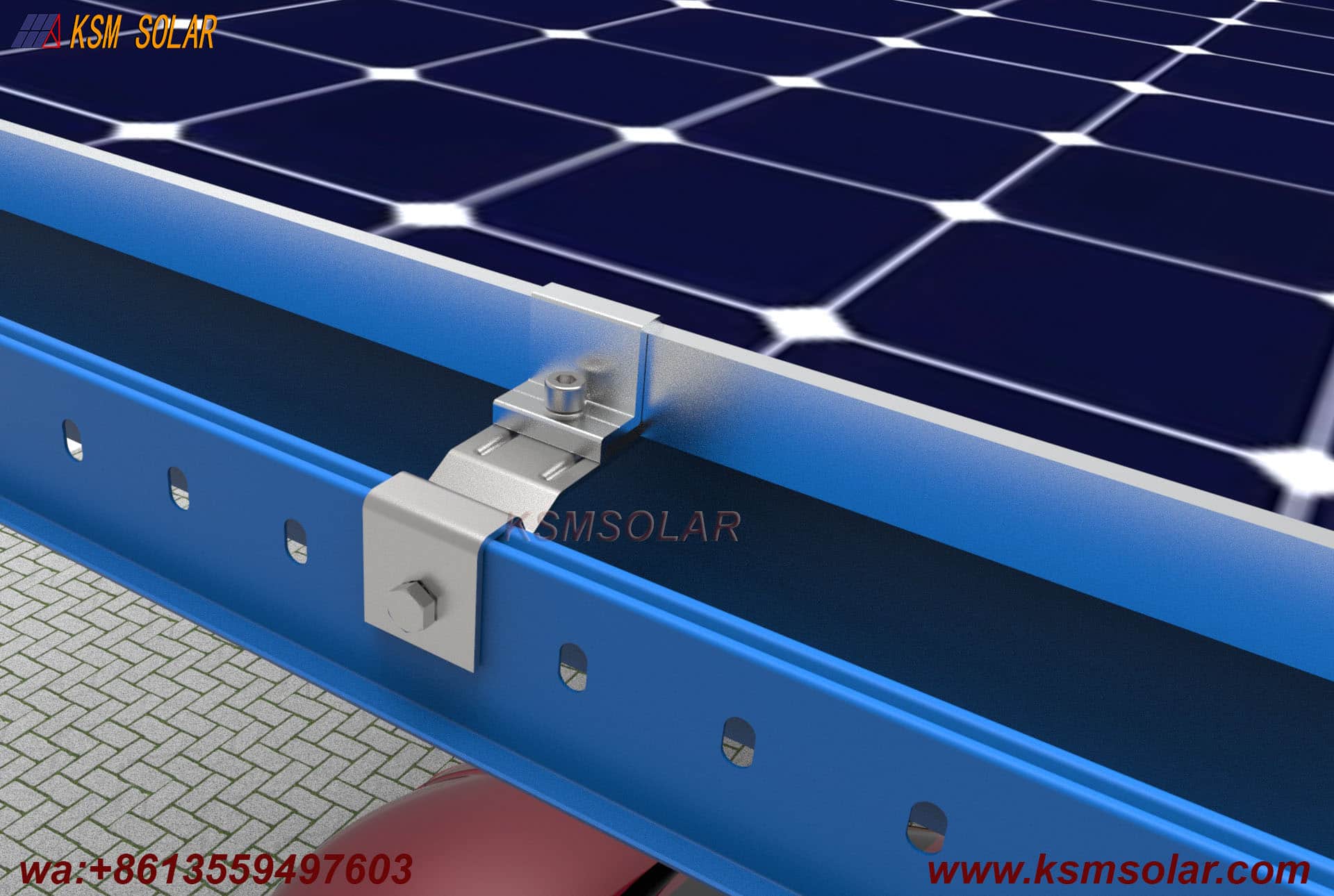 H-Beam Single-Column Dual-Inclined Solar Carport
