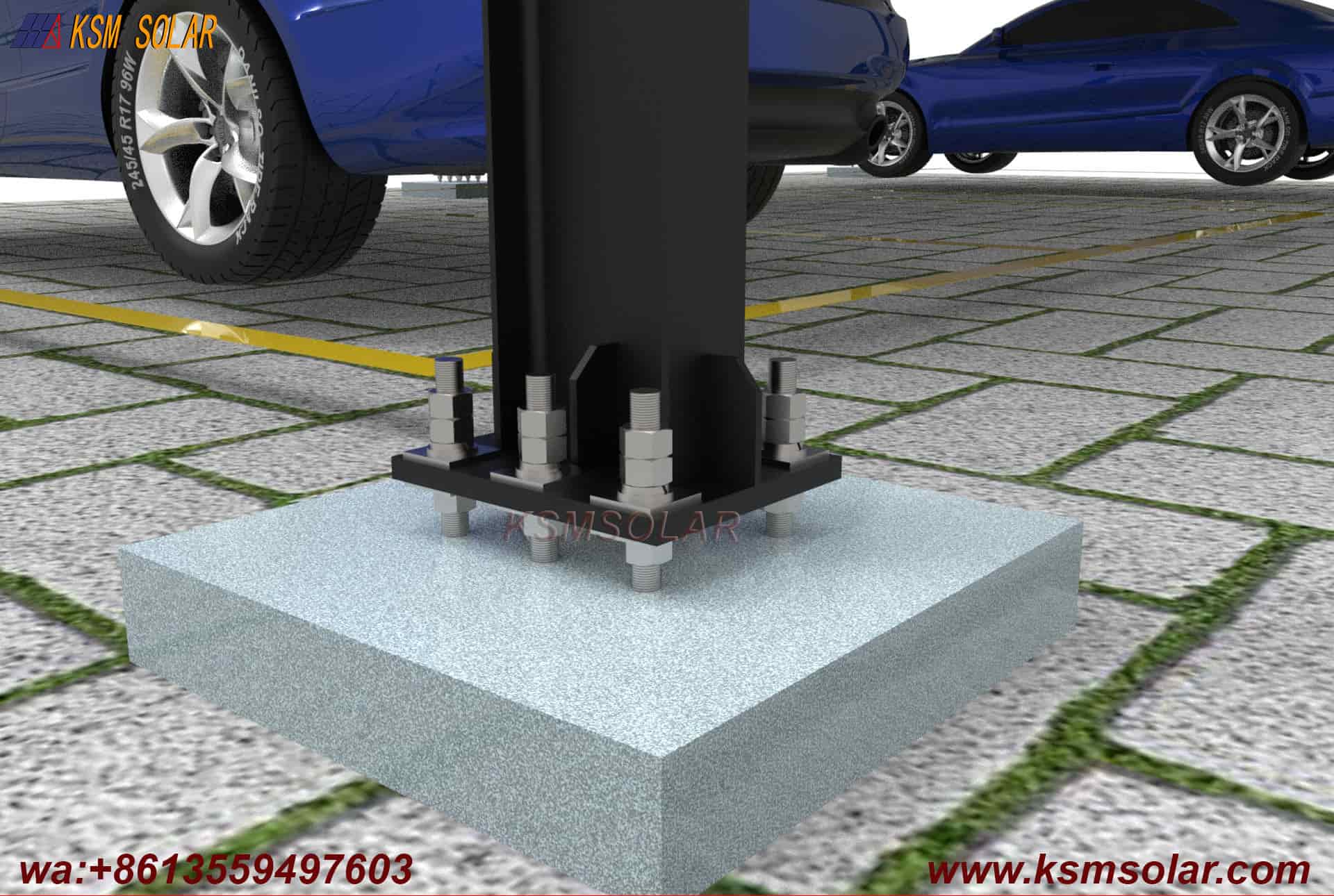 H-Beam Dual-Slope Large-Span Solar Carport