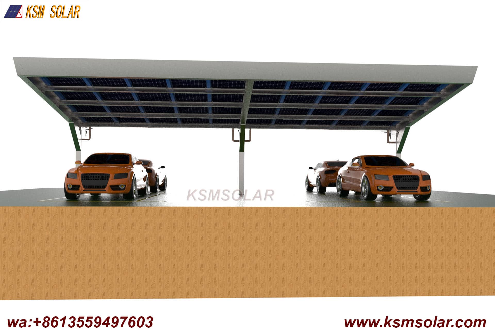Y-Shape Single-Column Dual-Incline PV Carport