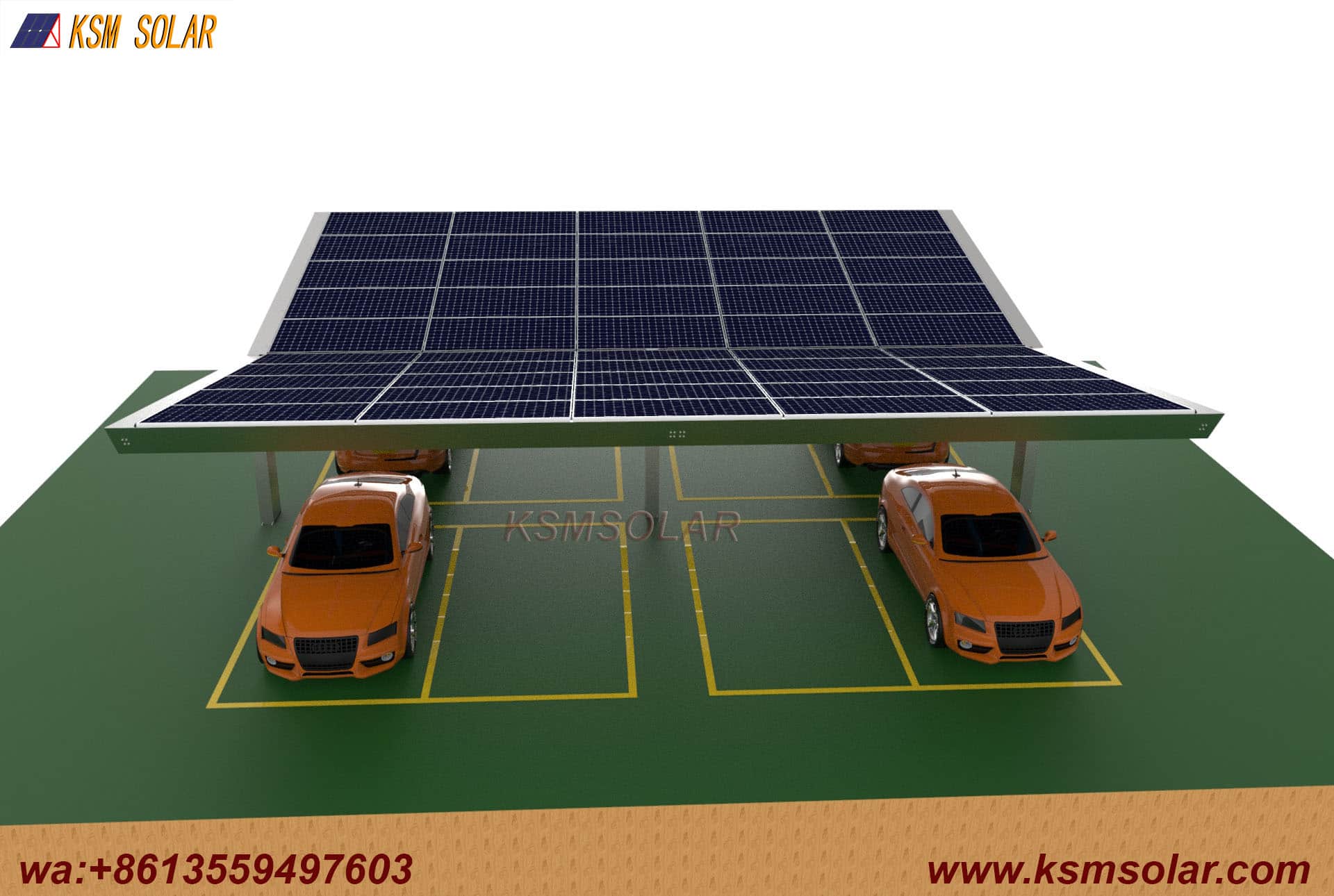 Y-Shape Single-Column Dual-Incline PV Carport