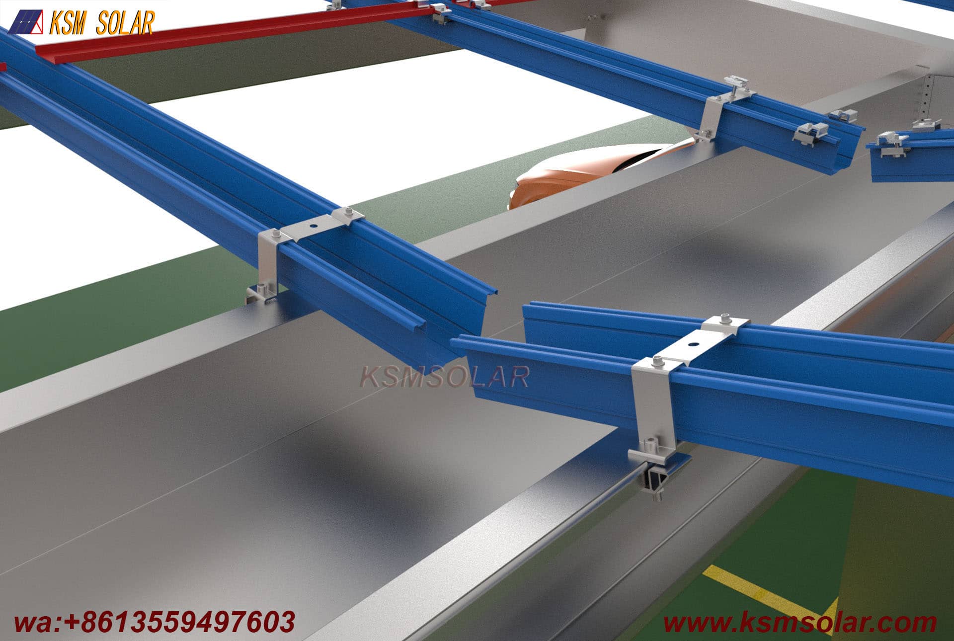 Y-Shape Single-Column Dual-Incline PV Carport