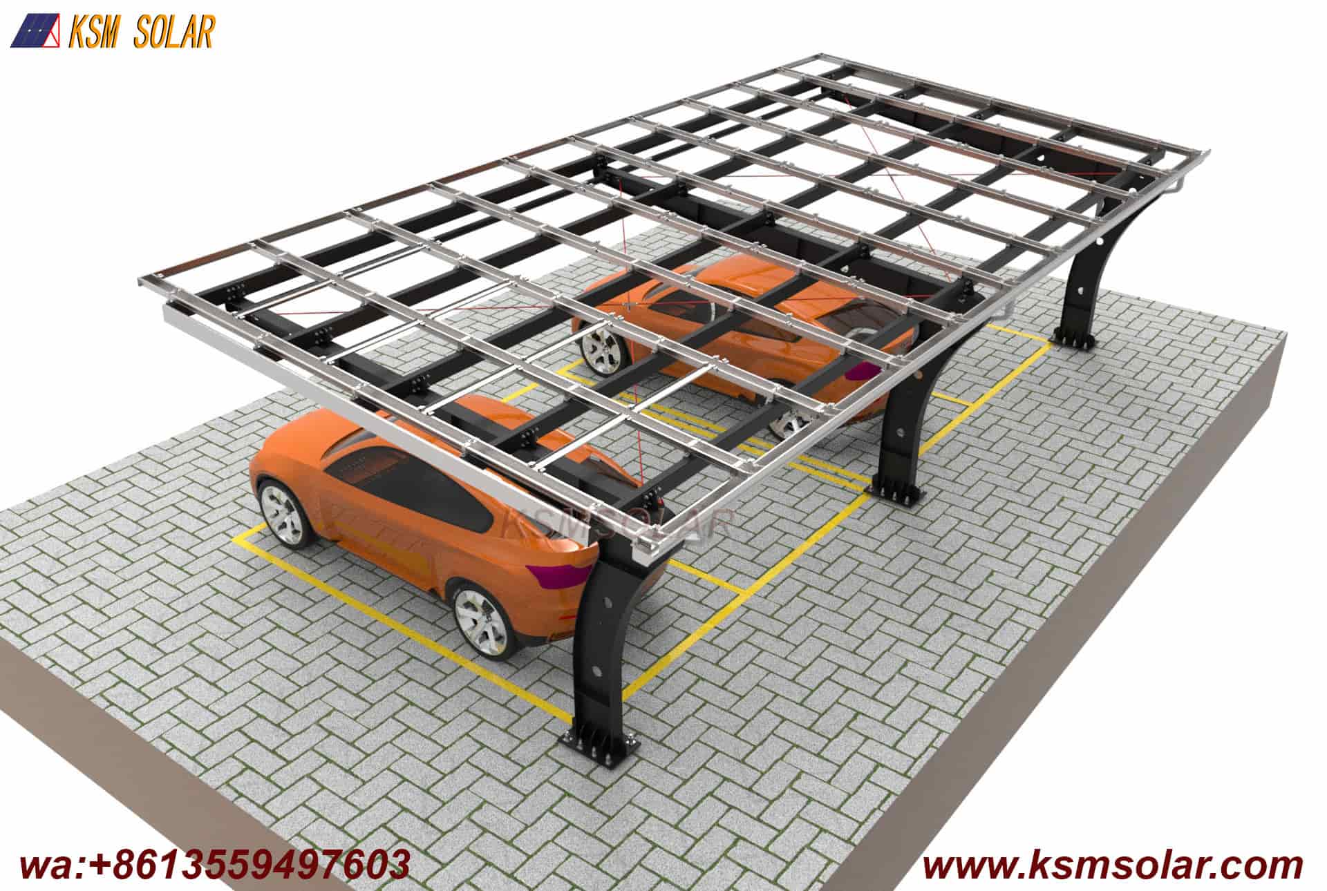 L-Shaped Beam-Column Integral  PV Carport