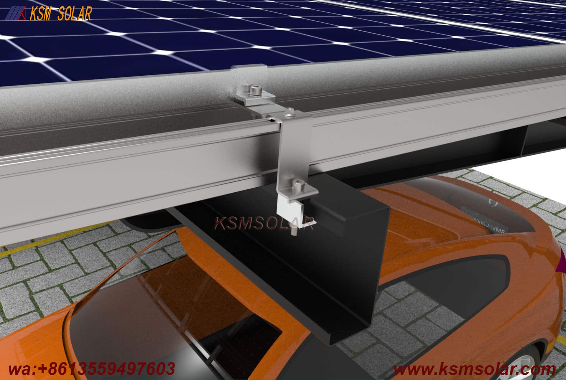 L-Shaped Beam-Column Integral  PV Carport