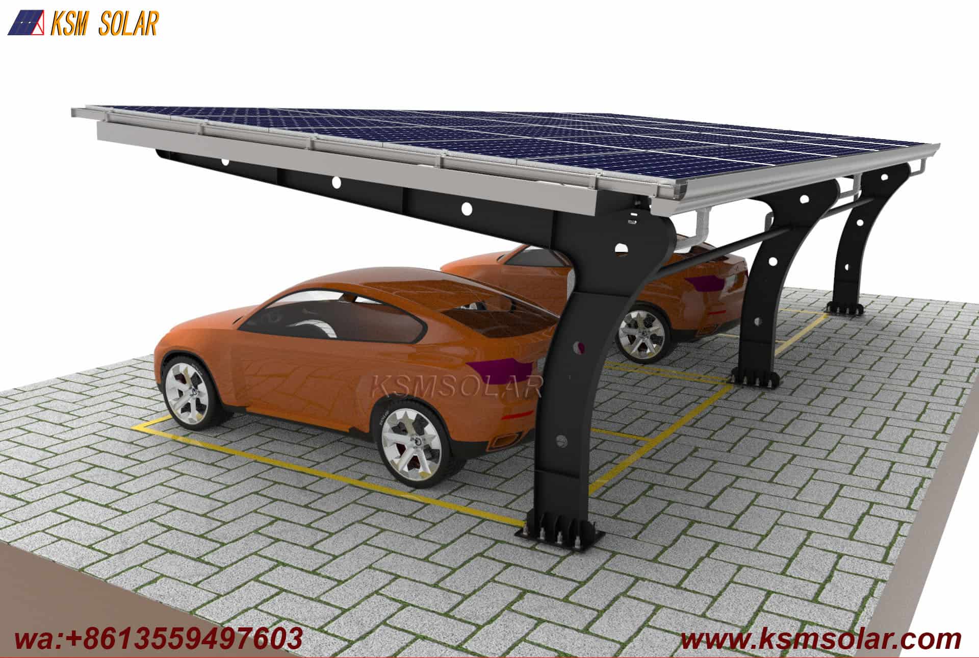 L-Shaped Beam-Column Integral  PV Carport