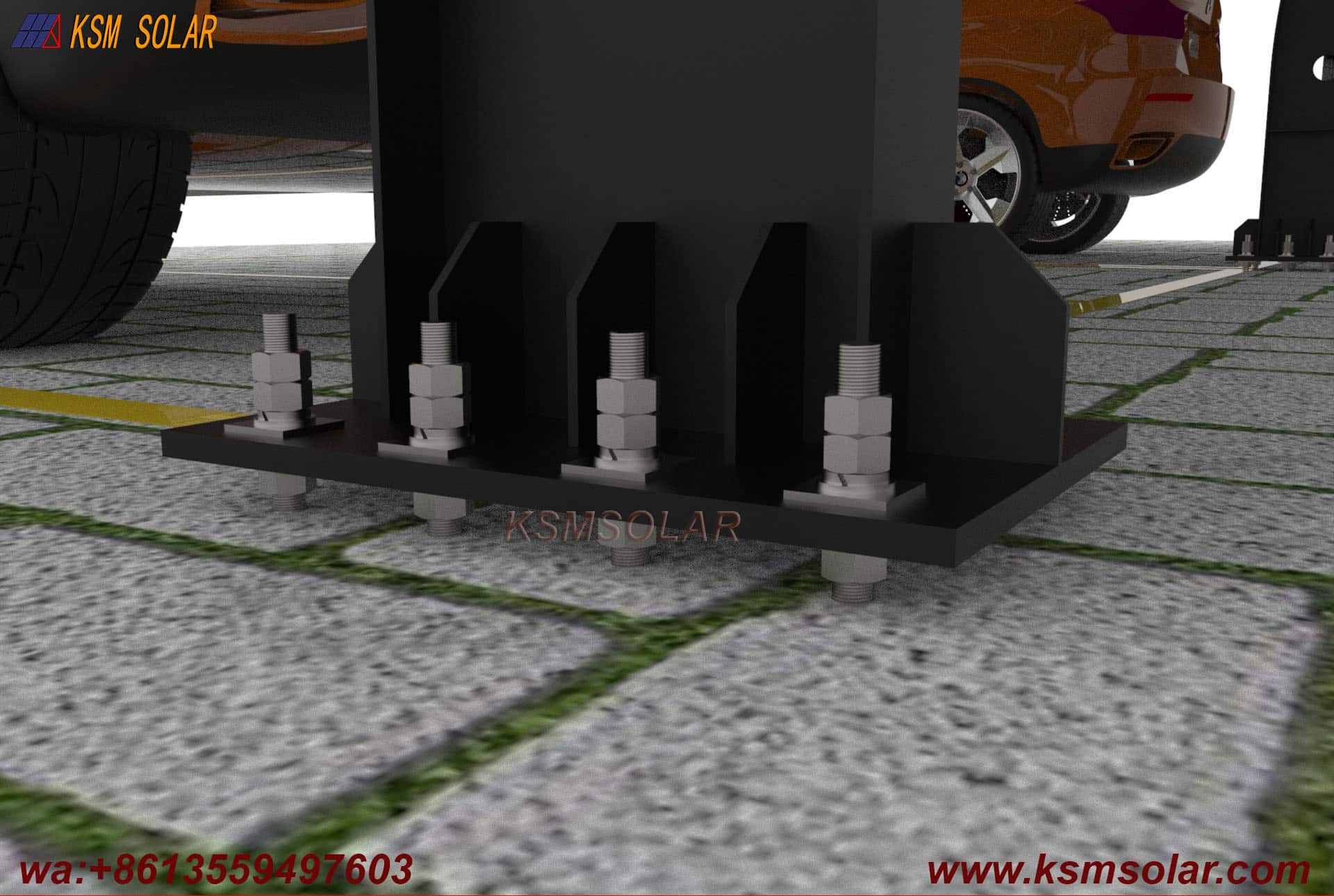 L-Shaped Beam-Column Integral  PV Carport