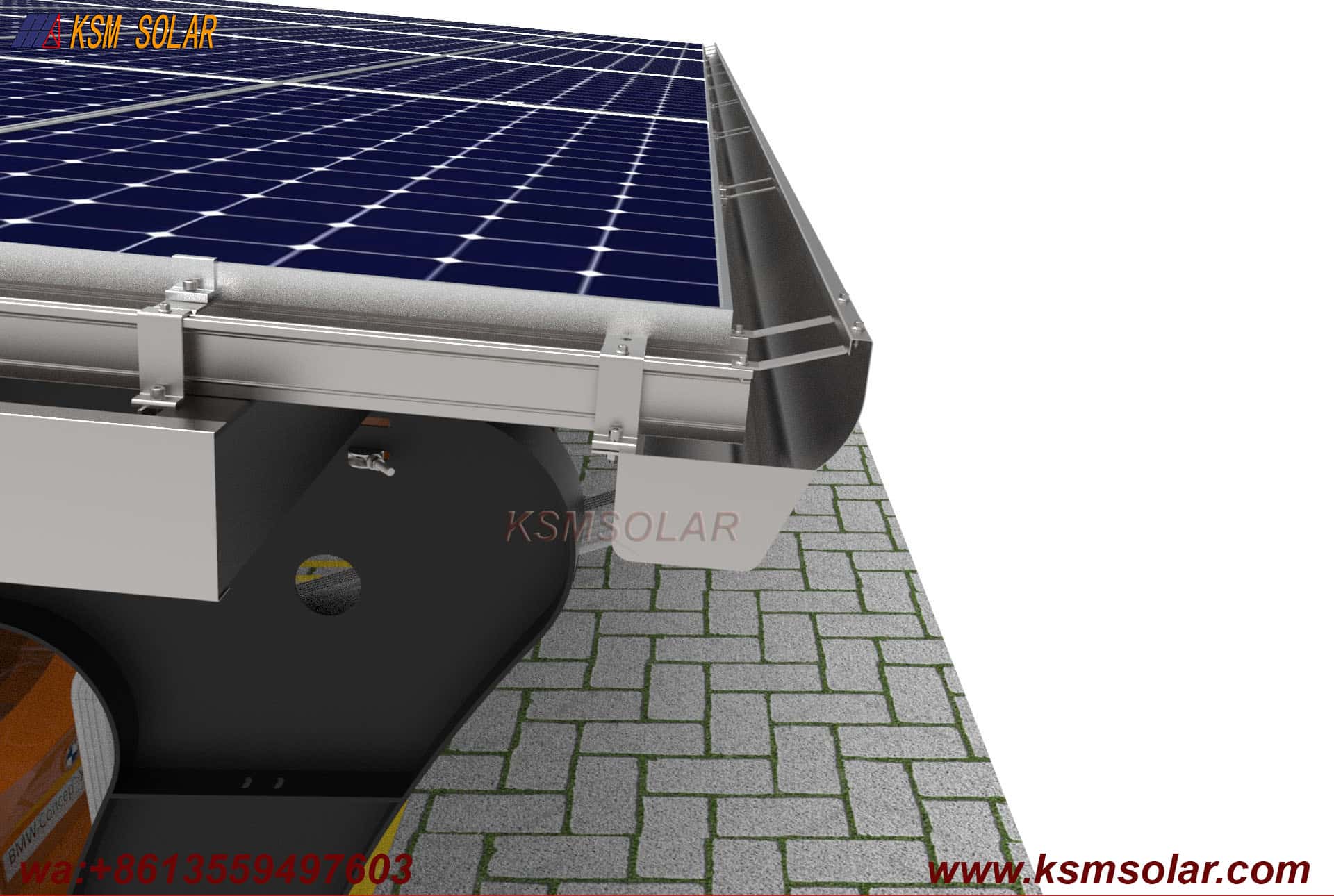 L-Shaped Beam-Column Integral  PV Carport