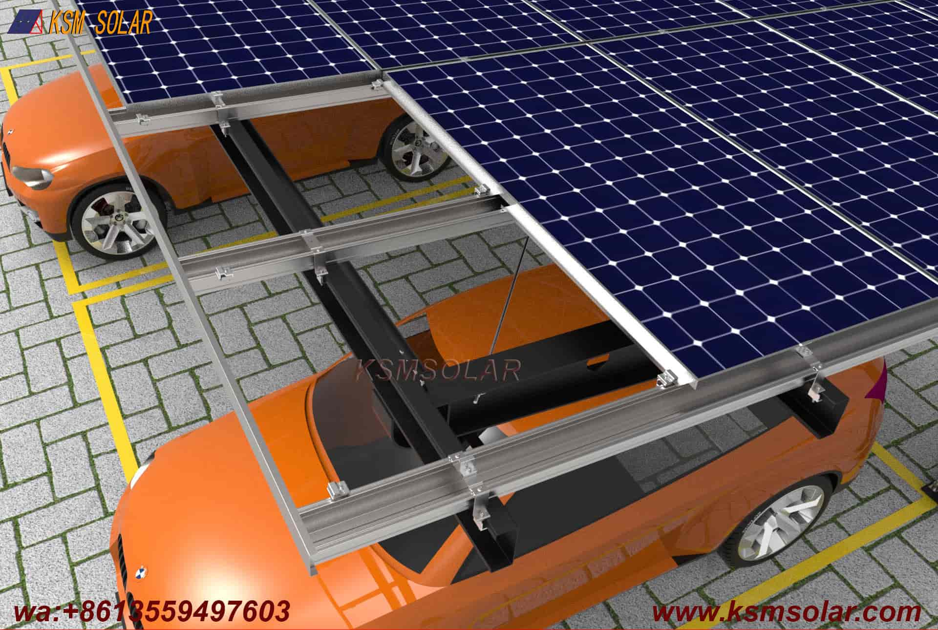 L-Shaped Beam-Column Integral  PV Carport