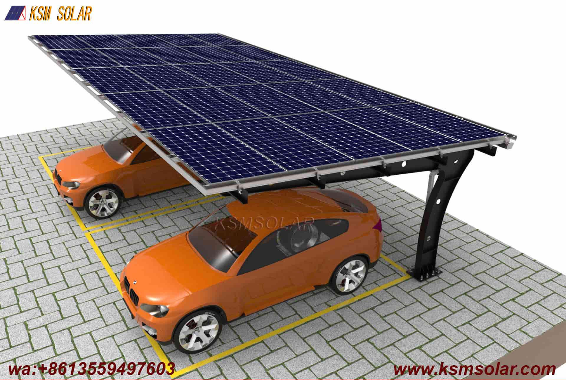 L-Shaped Beam-Column Integral  PV Carport