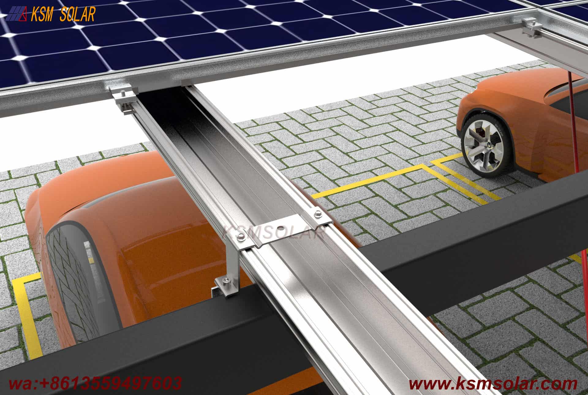 L-Shaped Beam-Column Integral  PV Carport