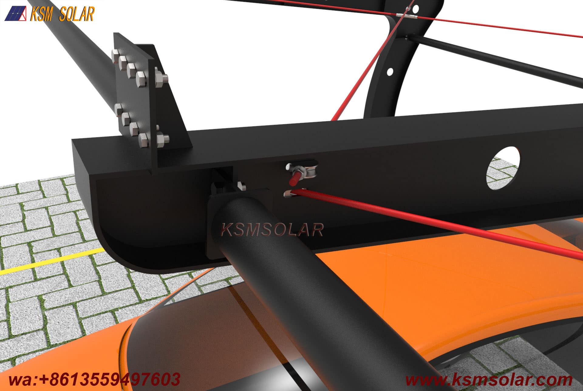 L-Shaped Beam-Column Integral  PV Carport