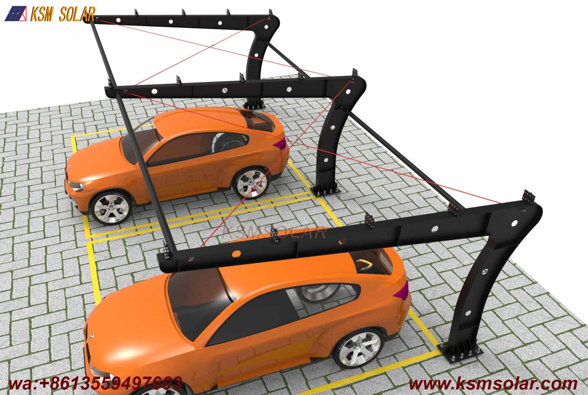 L-Shaped Beam-Column Integral  PV Carport