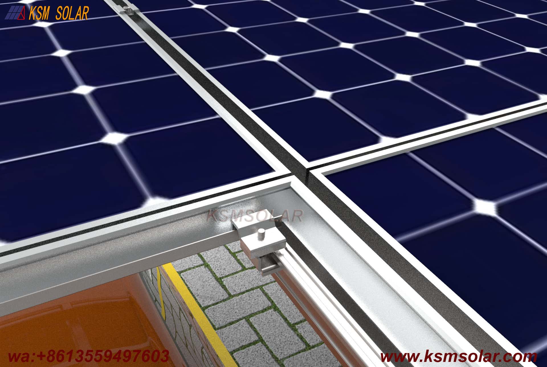 L-Shaped Beam-Column Integral  PV Carport