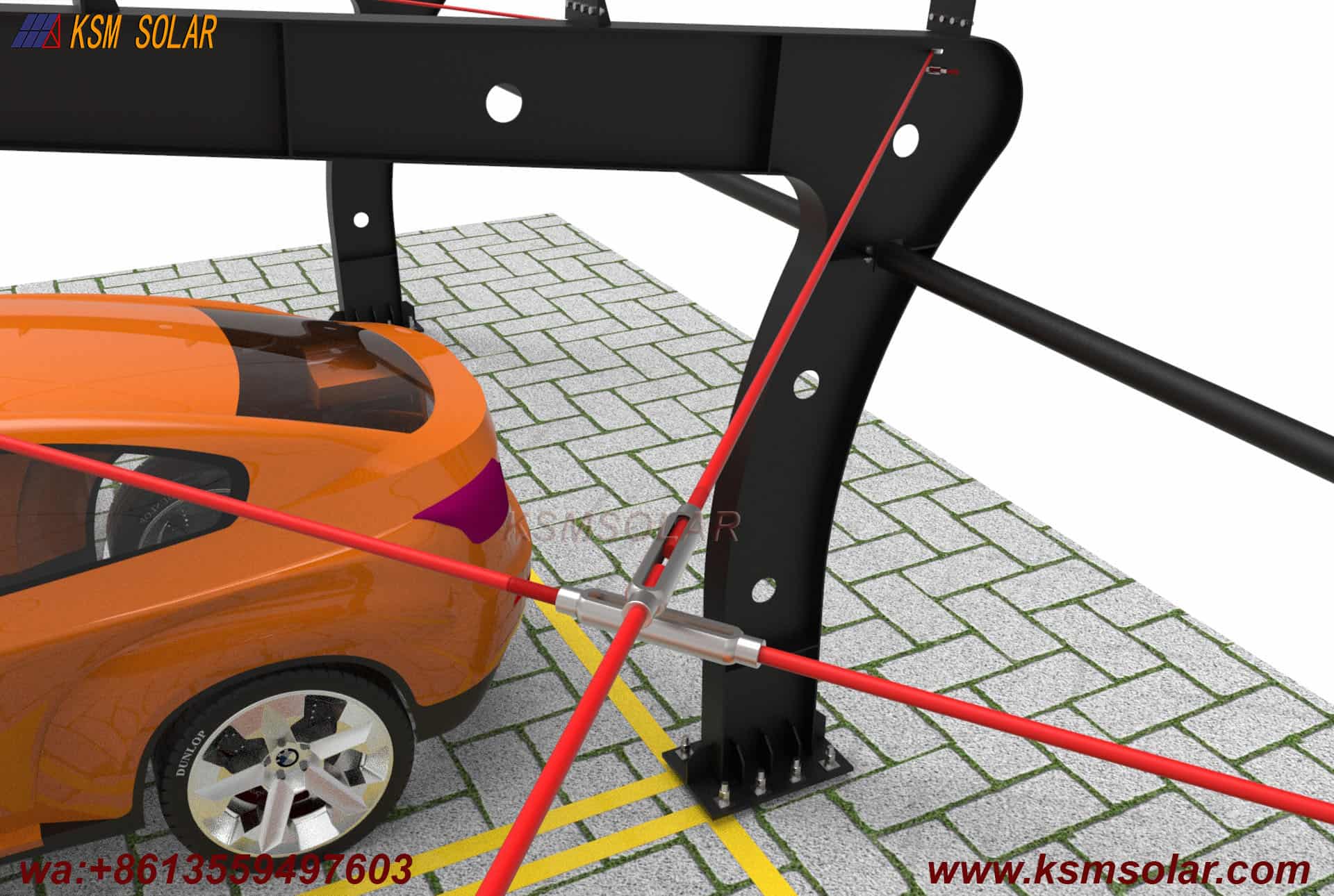L-Shaped Beam-Column Integral  PV Carport