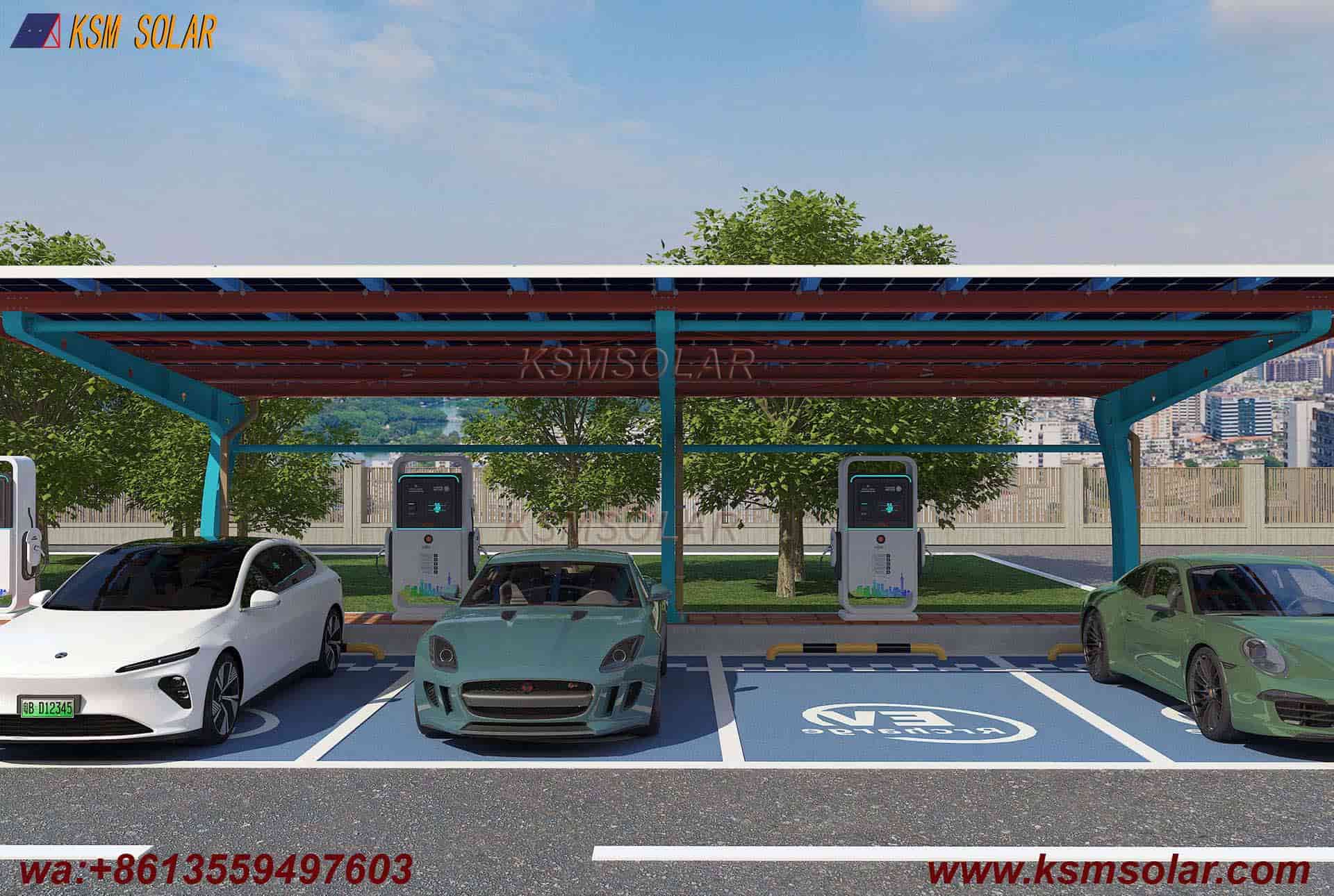 L-Shaped Beam-Column Integral  PV Carport