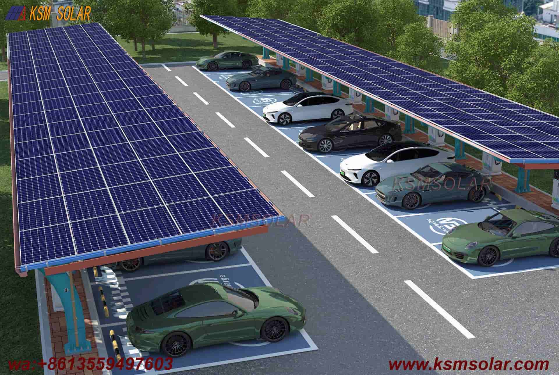 L-Shaped Beam-Column Integral  PV Carport