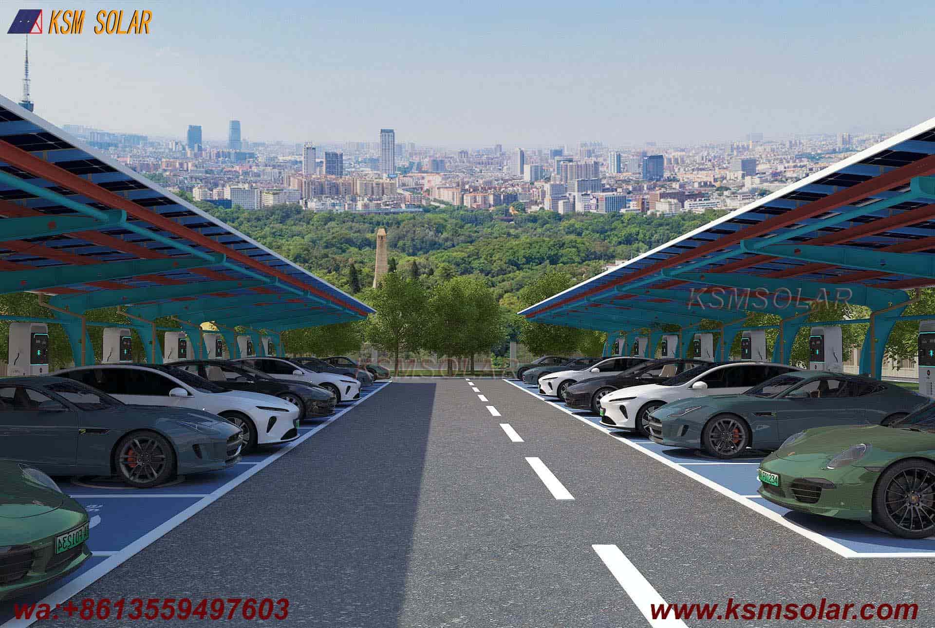 L-Shaped Beam-Column Integral  PV Carport