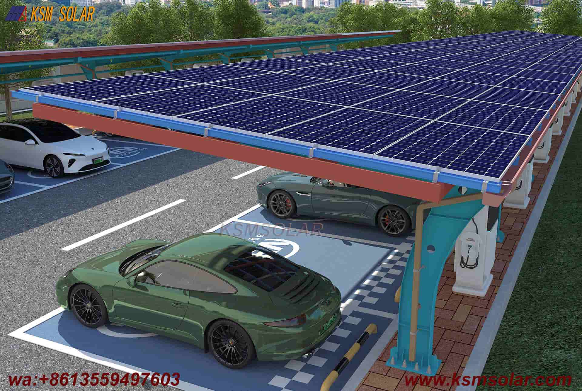 L-Shaped Beam-Column Integral  PV Carport