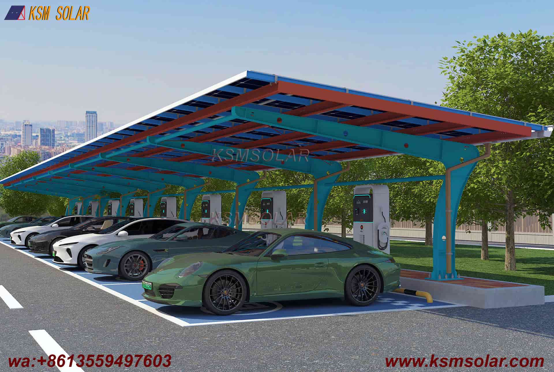L-Shaped Beam-Column Integral  PV Carport