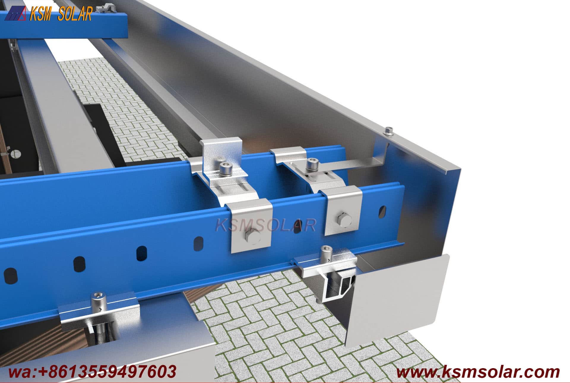 Carbon Steel Integrated Beam-Column Solar Carport