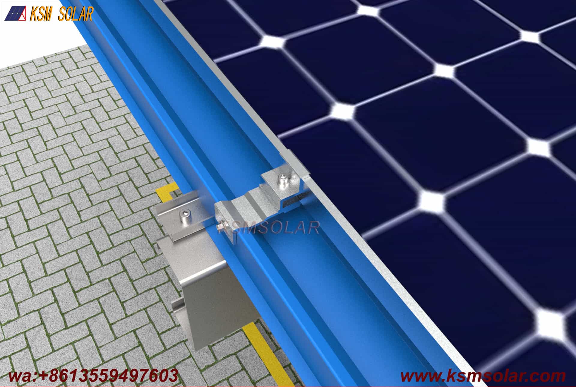 Carbon Steel Double-Sided Back-to-Back PV Carport