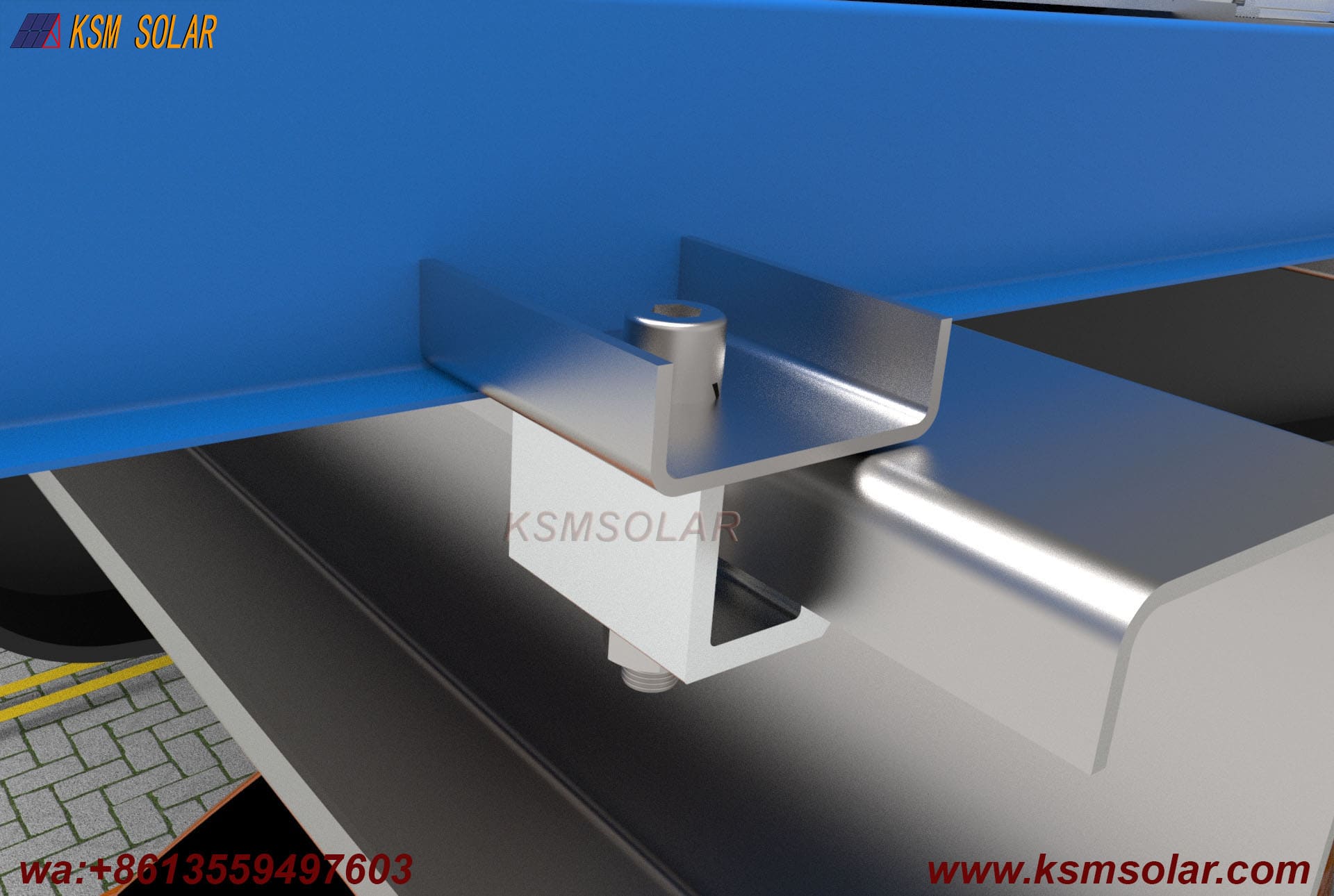 Carbon Steel Single-Slope Back-to-Back PV Carport