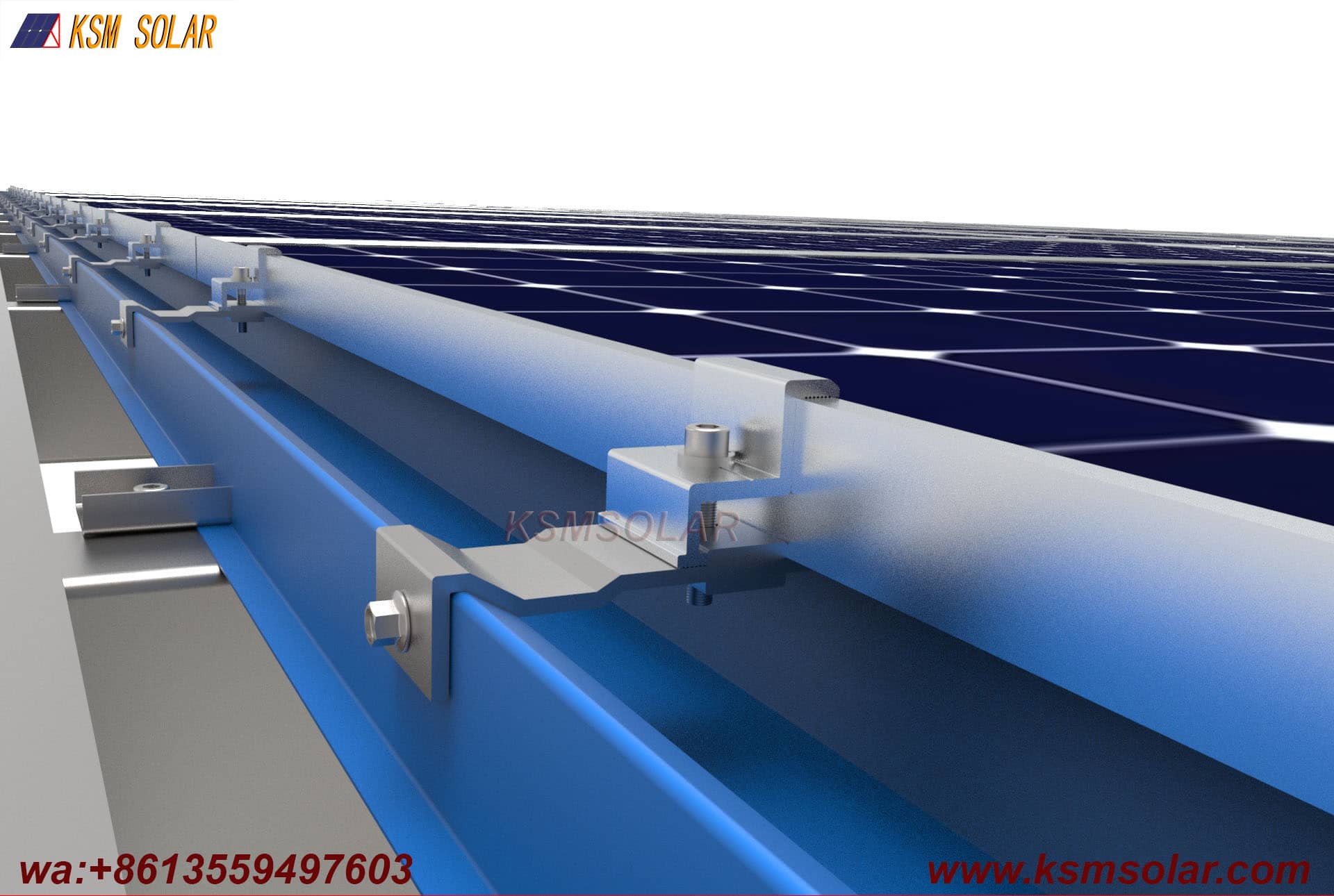 Carbon Steel Single-Slope Back-to-Back PV Carport