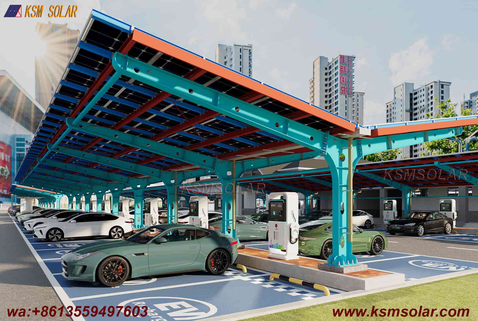 Single-Column Segmented Back-to-Back PV Carport