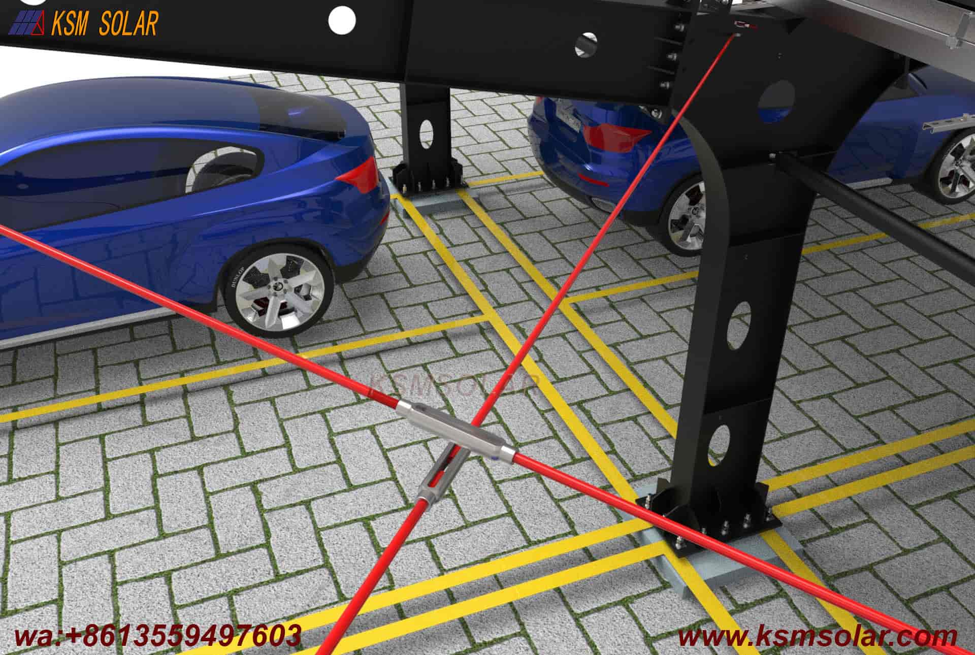 Single-Column Segmented Back-to-Back PV Carport